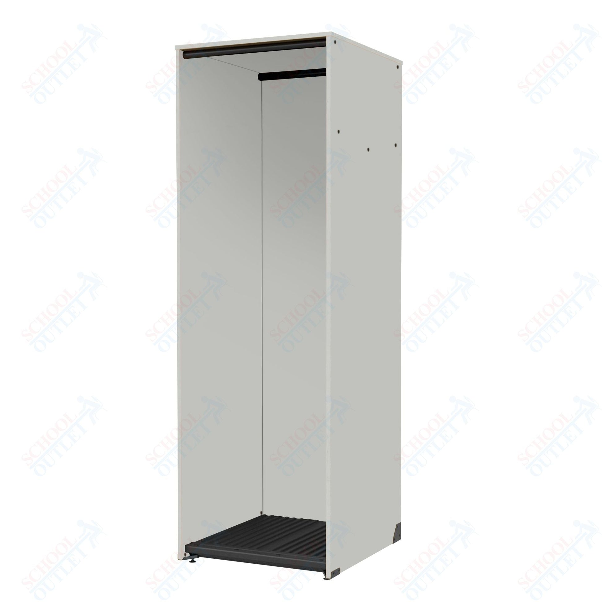 Marco Band - Stor Collection Storage Cabinet with 1 Rod Holds 11 Uniforms or Robes 27.75"W x 84"H x 29.25"D (BS200) - SchoolOutlet