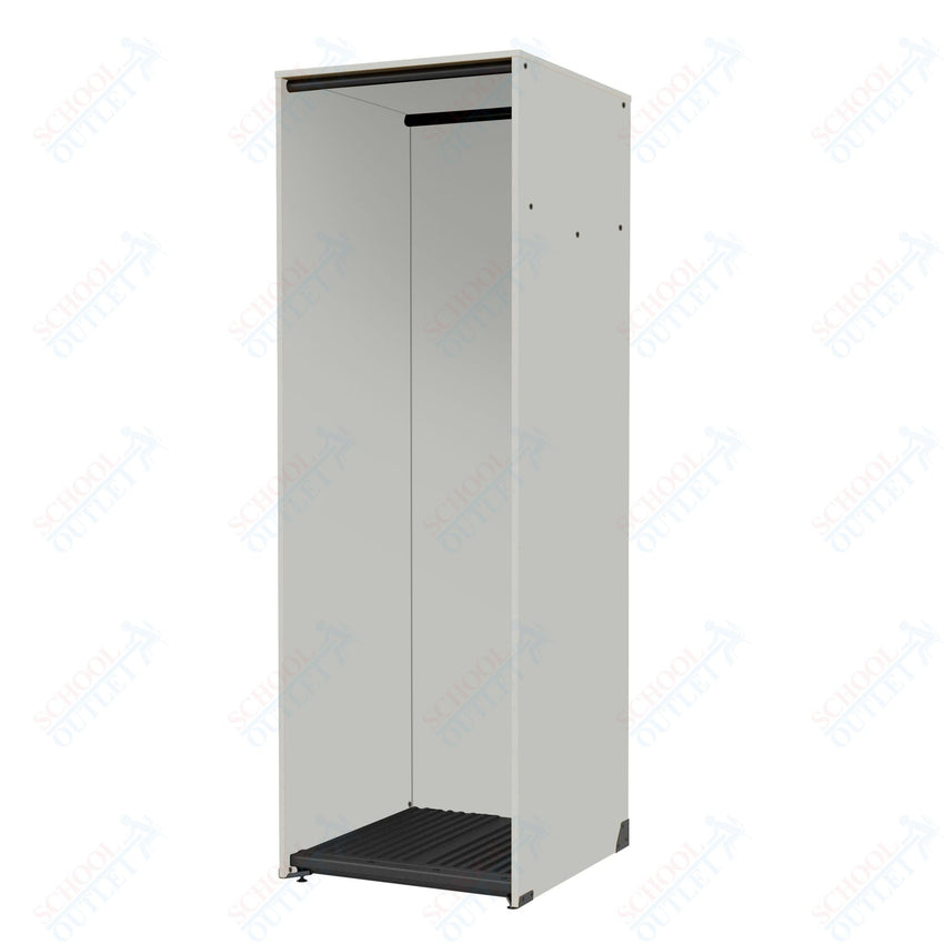 Marco Band - Stor Collection Storage Cabinet with 1 Rod Holds 11 Uniforms or Robes 27.75"W x 84"H x 29.25"D (BS200) - SchoolOutlet