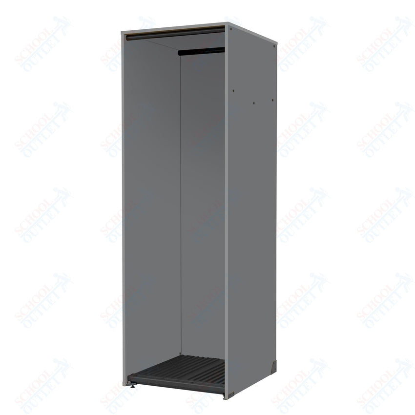 Marco Band - Stor Collection Storage Cabinet with 1 Rod Holds 11 Uniforms or Robes 27.75"W x 84"H x 29.25"D (BS200) - SchoolOutlet