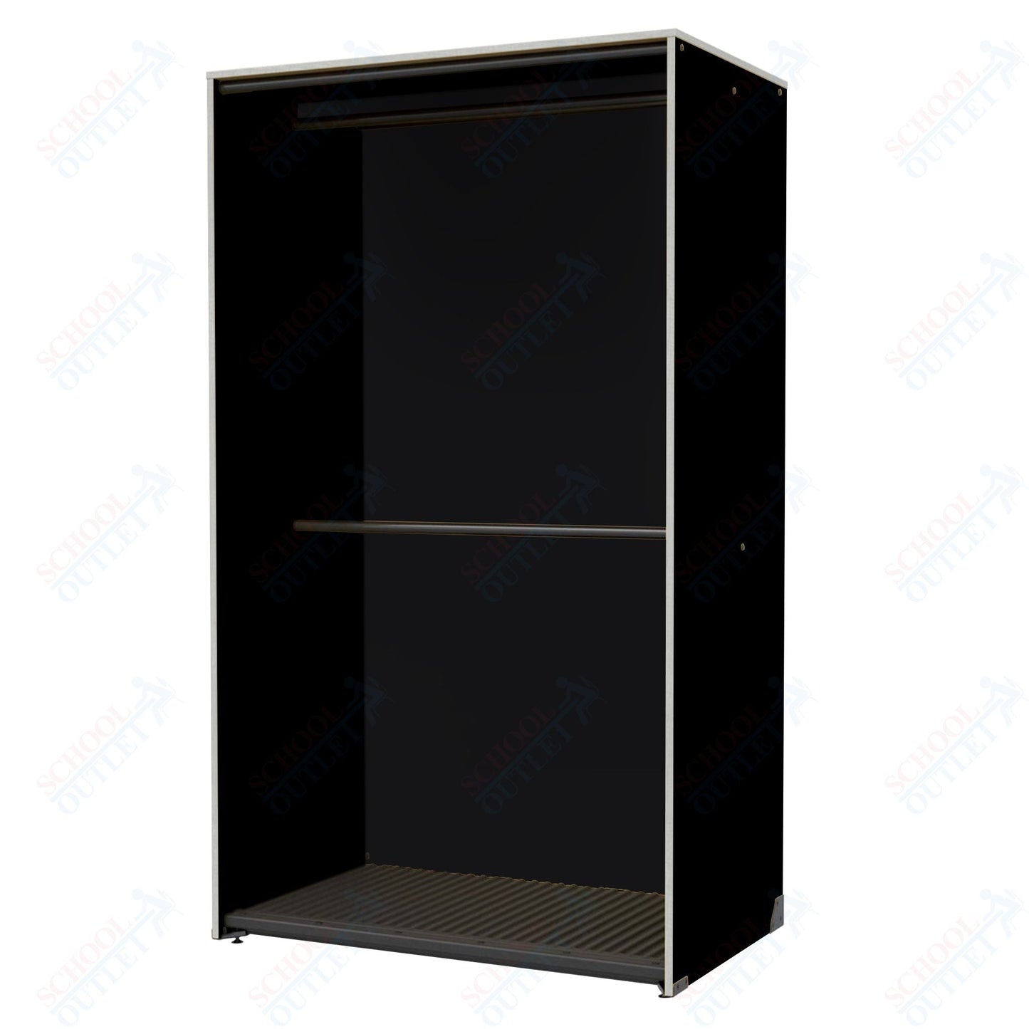 Marco Band - Stor Collection Storage Cabinet with 2 Rods Holds 40 Uniforms 48"W x 84"H x 29.25"D (BS205) - SchoolOutlet
