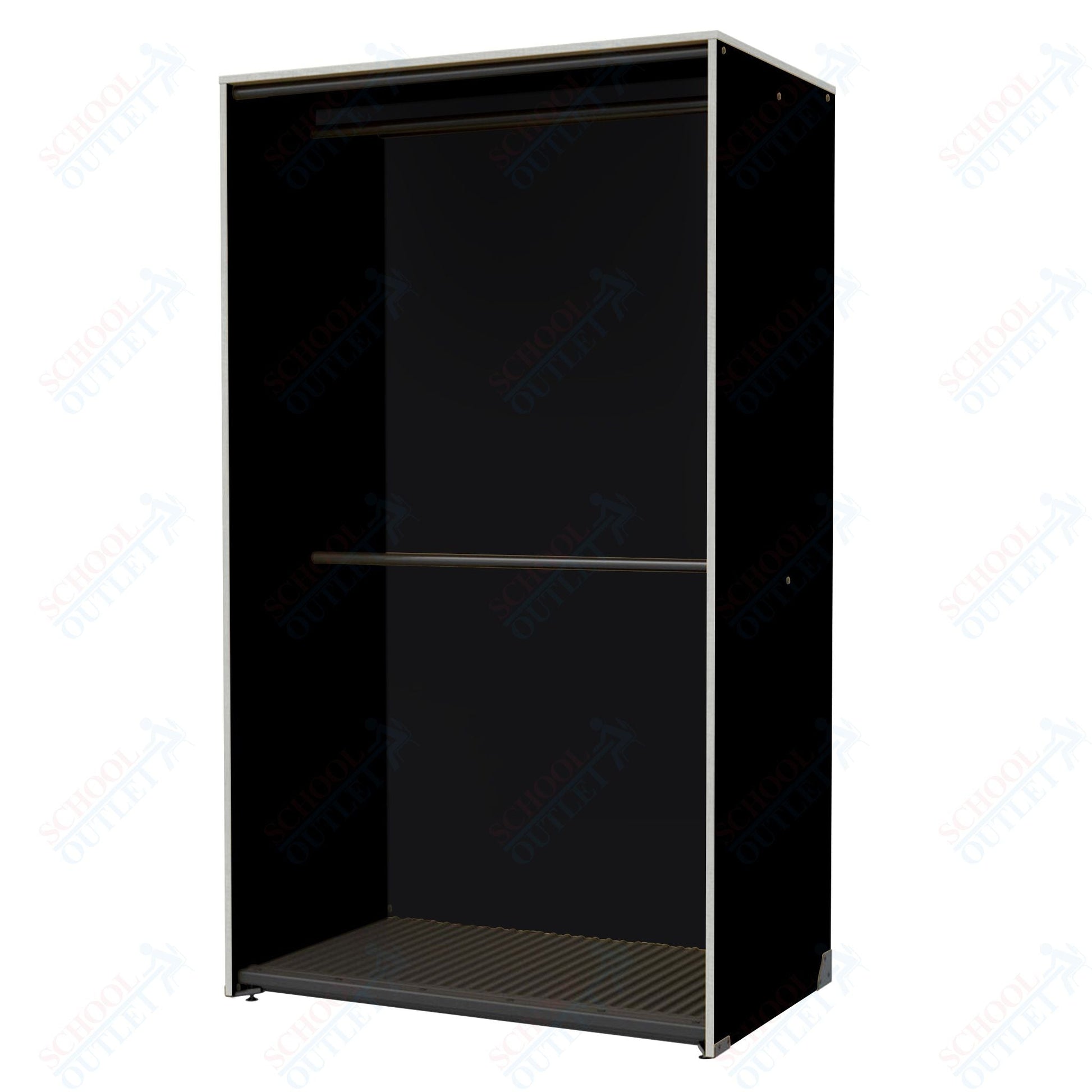 Marco Band - Stor Collection Storage Cabinet with 2 Rods Holds 40 Uniforms 48"W x 84"H x 29.25"D (BS205) - SchoolOutlet