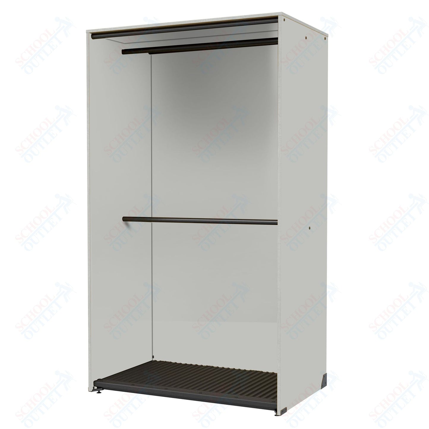Marco Band - Stor Collection Storage Cabinet with 2 Rods Holds 40 Uniforms 48"W x 84"H x 29.25"D (BS205) - SchoolOutlet