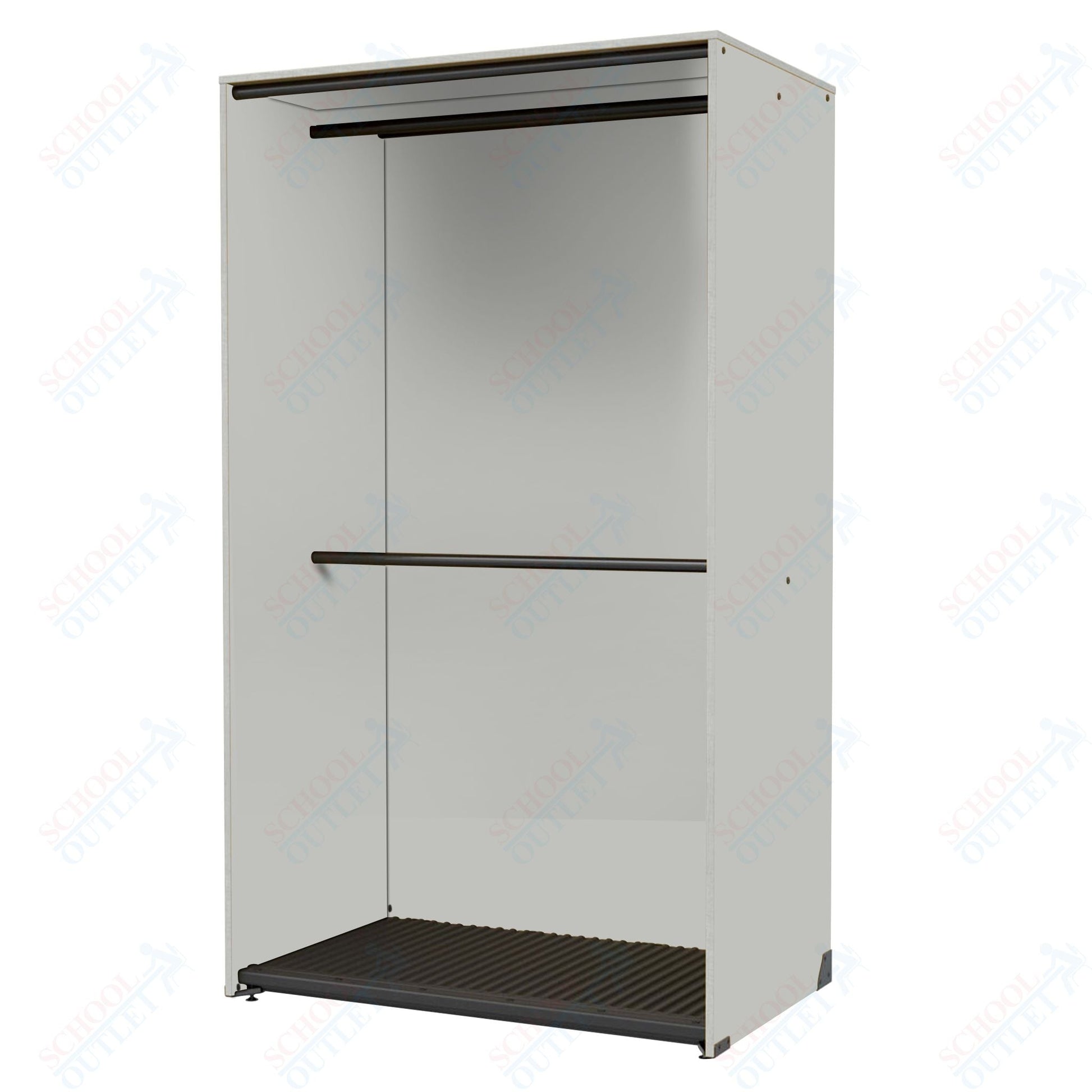 Marco Band - Stor Collection Storage Cabinet with 2 Rods Holds 40 Uniforms 48"W x 84"H x 29.25"D (BS205) - SchoolOutlet