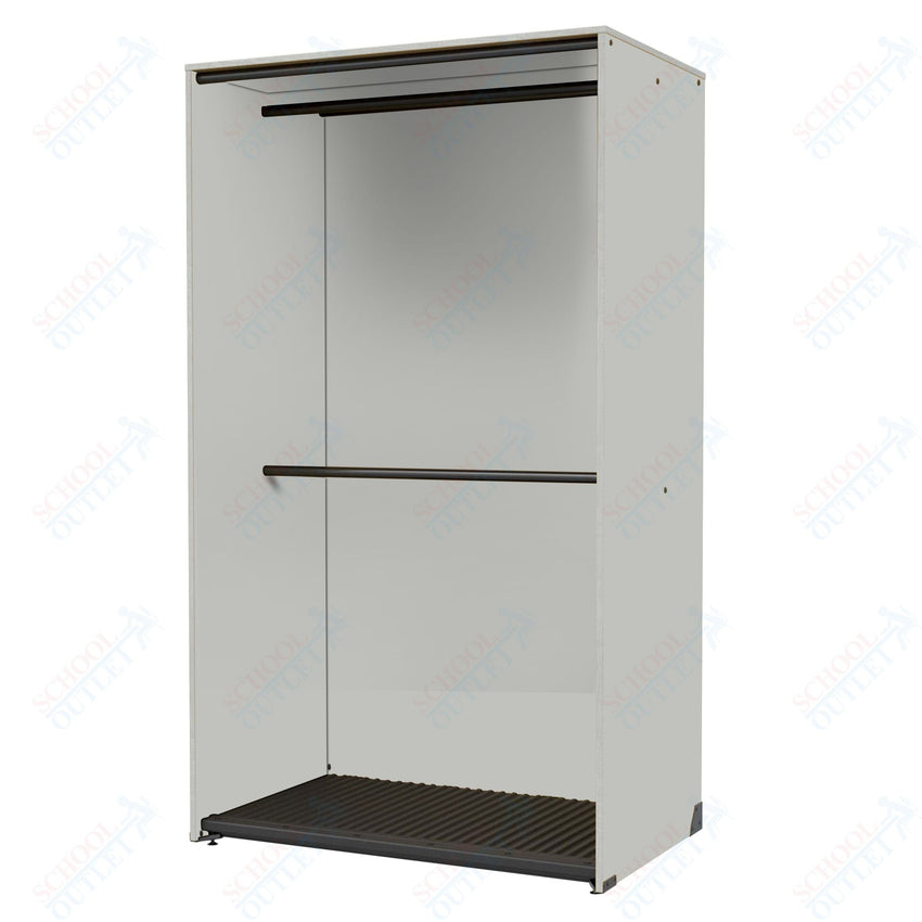 Marco Band - Stor Collection Storage Cabinet with 2 Rods Holds 40 Uniforms 48"W x 84"H x 29.25"D (BS205) - SchoolOutlet