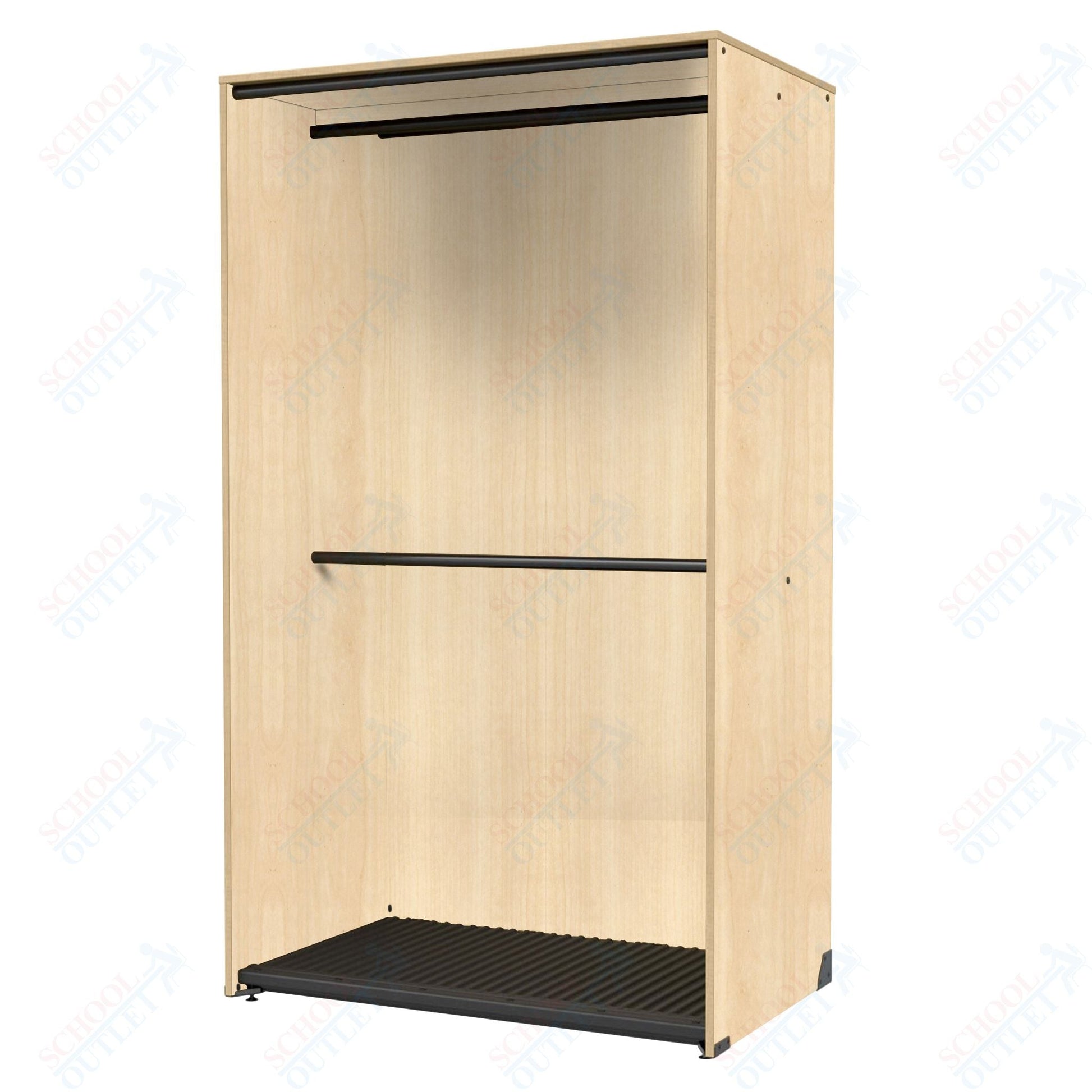Marco Band - Stor Collection Storage Cabinet with 2 Rods Holds 40 Uniforms 48"W x 84"H x 29.25"D (BS205) - SchoolOutlet
