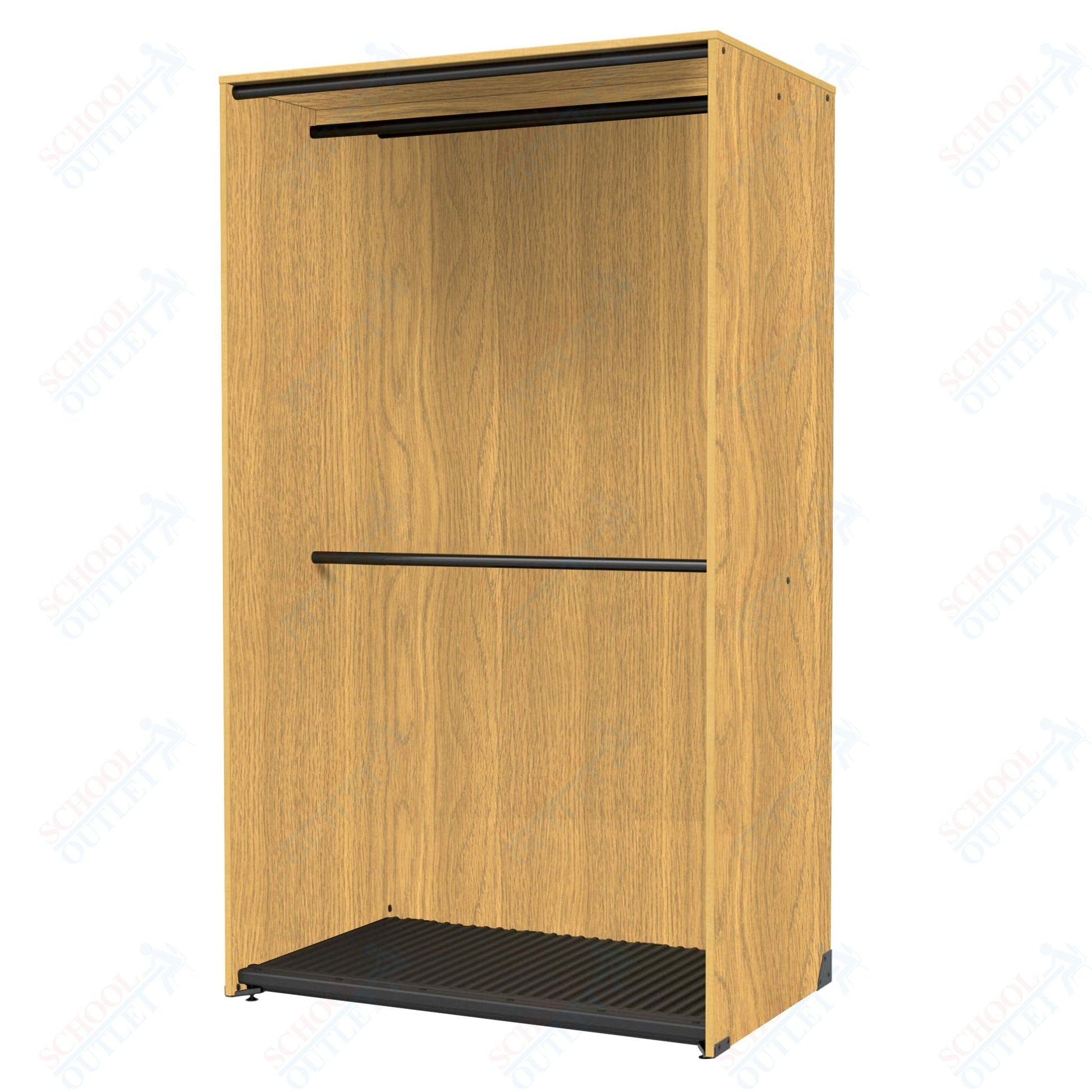 Marco Band - Stor Collection Storage Cabinet with 2 Rods Holds 40 Uniforms 48"W x 84"H x 29.25"D (BS205) - SchoolOutlet