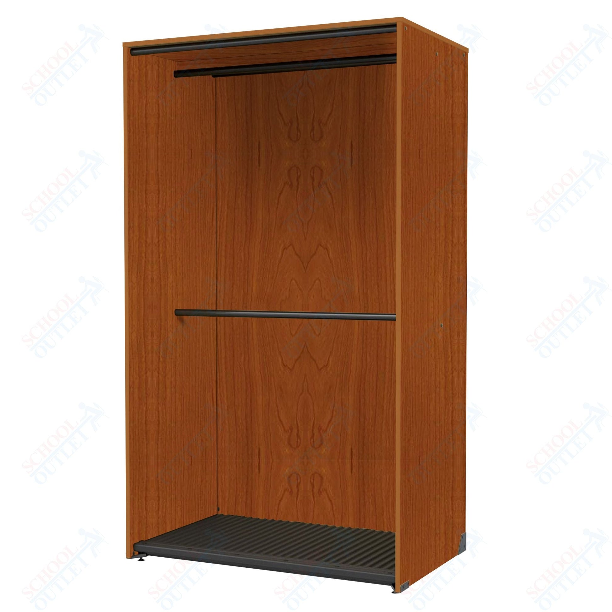 Marco Band - Stor Collection Storage Cabinet with 2 Rods Holds 40 Uniforms 48"W x 84"H x 29.25"D (BS205) - SchoolOutlet