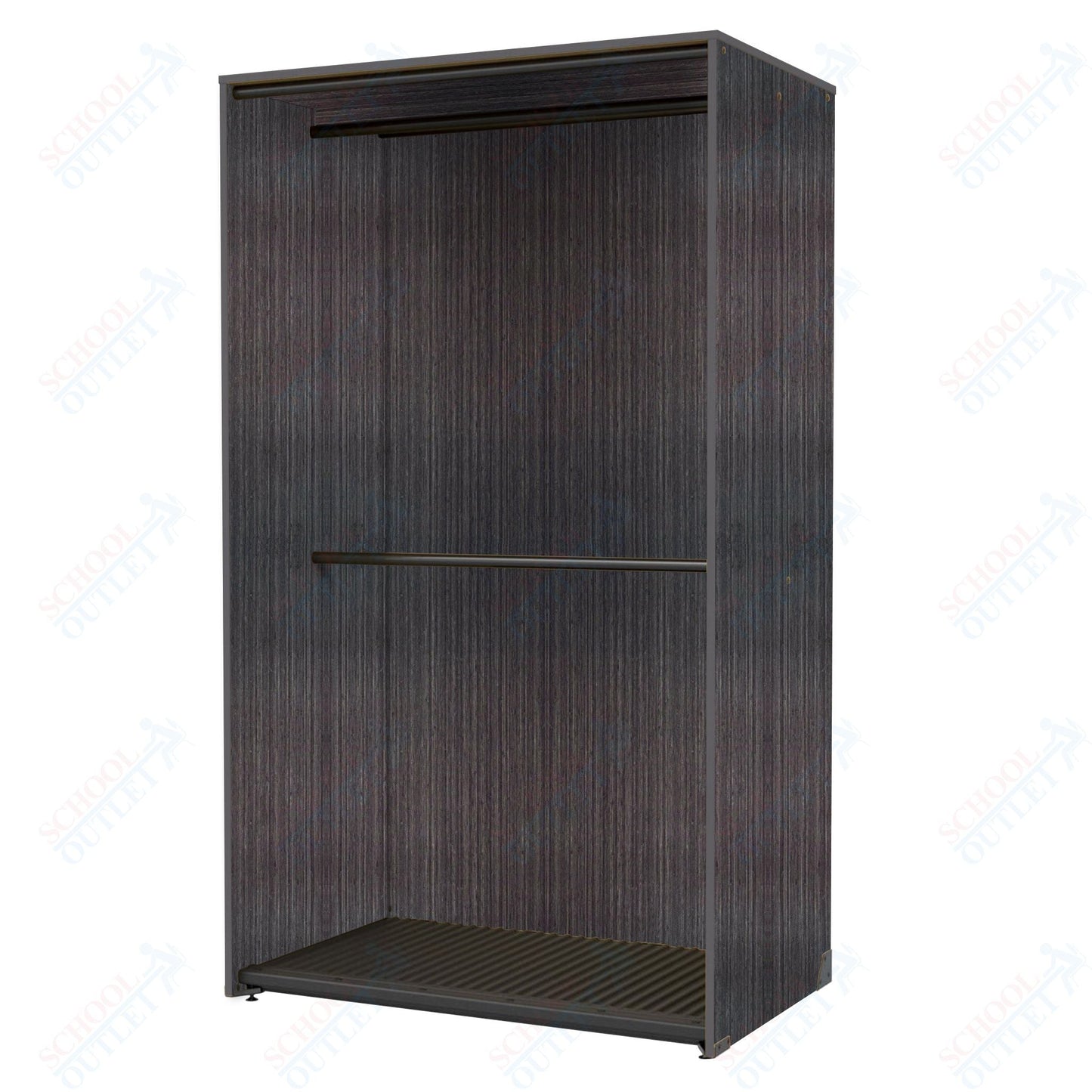 Marco Band - Stor Collection Storage Cabinet with 2 Rods Holds 40 Uniforms 48"W x 84"H x 29.25"D (BS205) - SchoolOutlet