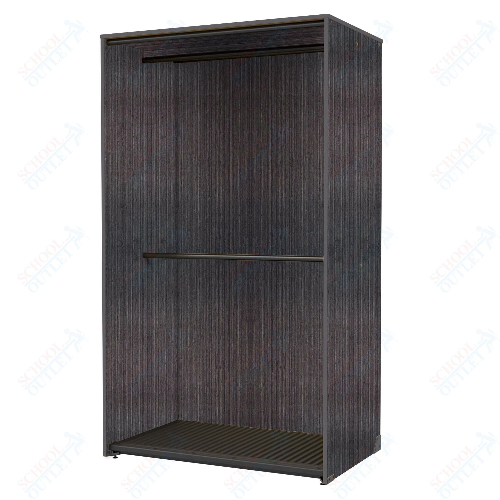 Marco Band - Stor Collection Storage Cabinet with 2 Rods Holds 40 Uniforms 48"W x 84"H x 29.25"D (BS205) - SchoolOutlet