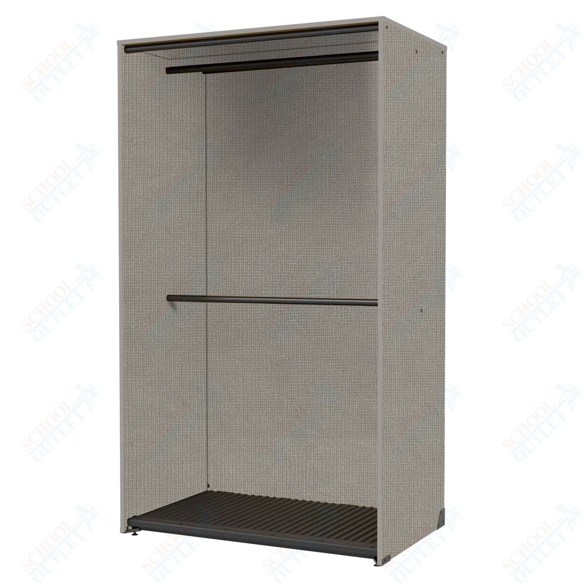 Marco Band - Stor Collection Storage Cabinet with 2 Rods Holds 40 Uniforms 48"W x 84"H x 29.25"D (BS205) - SchoolOutlet