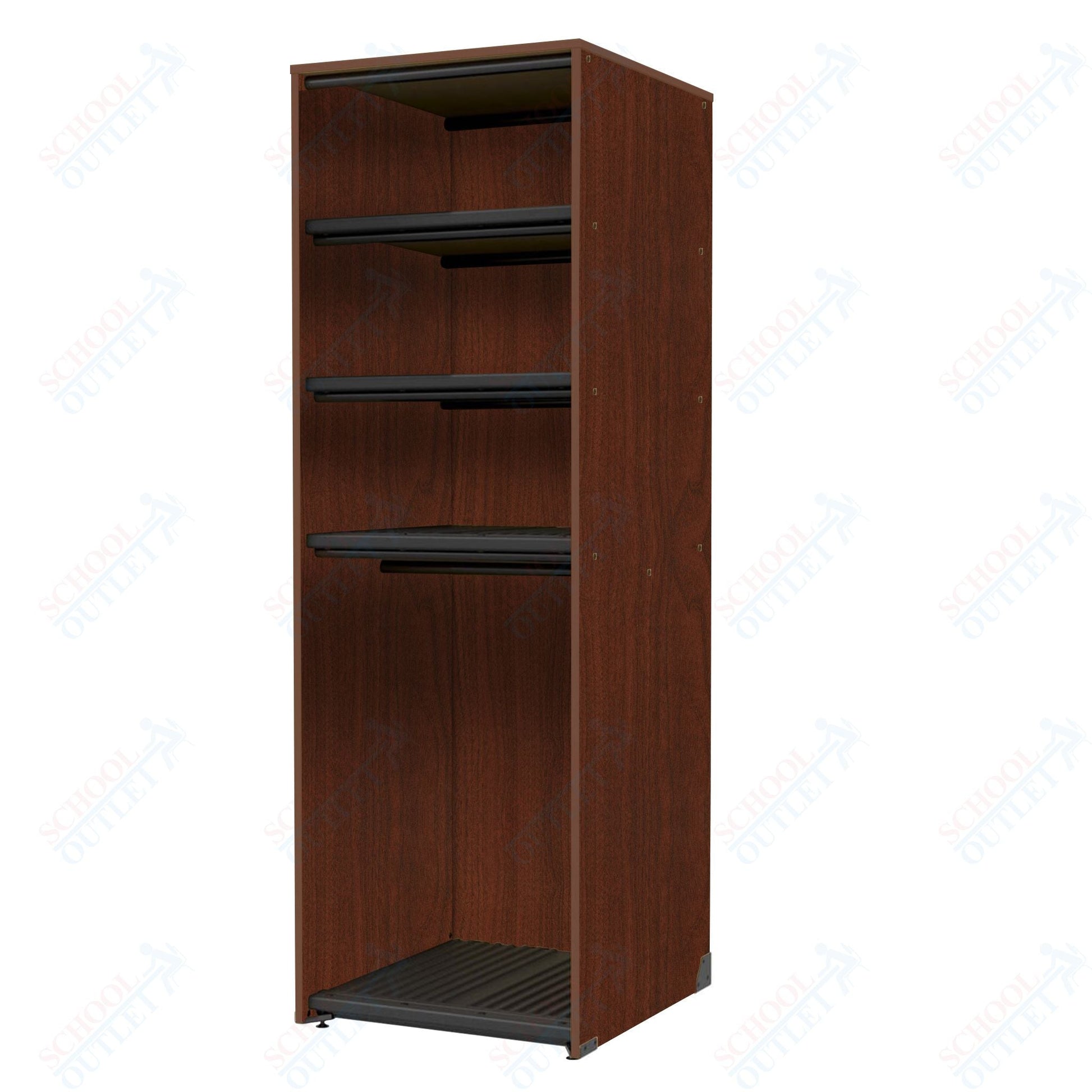 Marco Band - Stor Collection Storage Cabinet with 3 Shelves & Rod Holds 11 uniforms and 12 hats 27.75"W x 84"H x 29.25"D (BS206) - SchoolOutlet