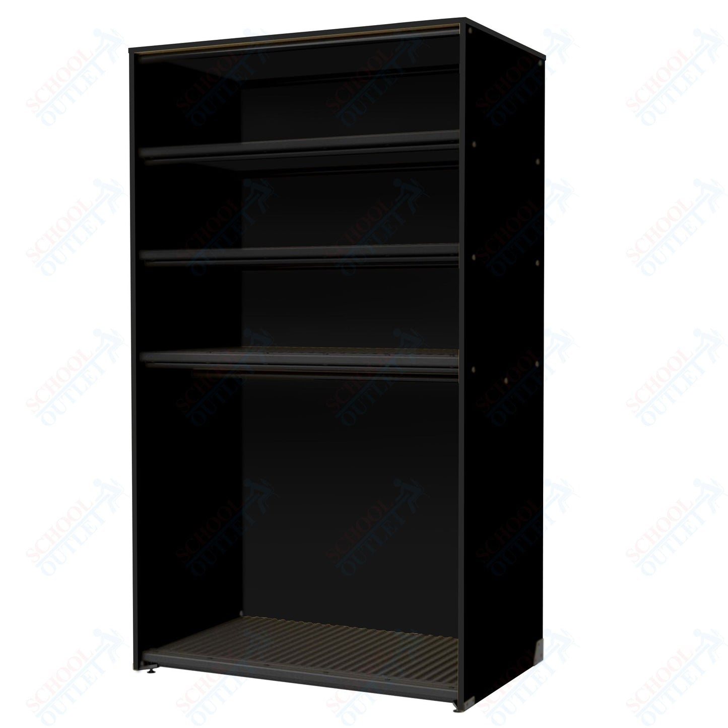 Marco Band - Stor Collection Storage Cabinet with 3 Shelves & Rod Holds 20 uniforms and 24 hats 48"W x 84"H x 29.25"D (BS207) - SchoolOutlet