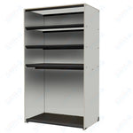 Marco Band - Stor Collection Storage Cabinet with 3 Shelves & Rod Holds 20 uniforms and 24 hats 48