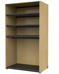 Marco Band-Stor Collection Storage Cabinet with 3 Shelves & Rod Holds 20 uniforms and 24 hats 48"W x 84"H x 29.25"D (BS207)