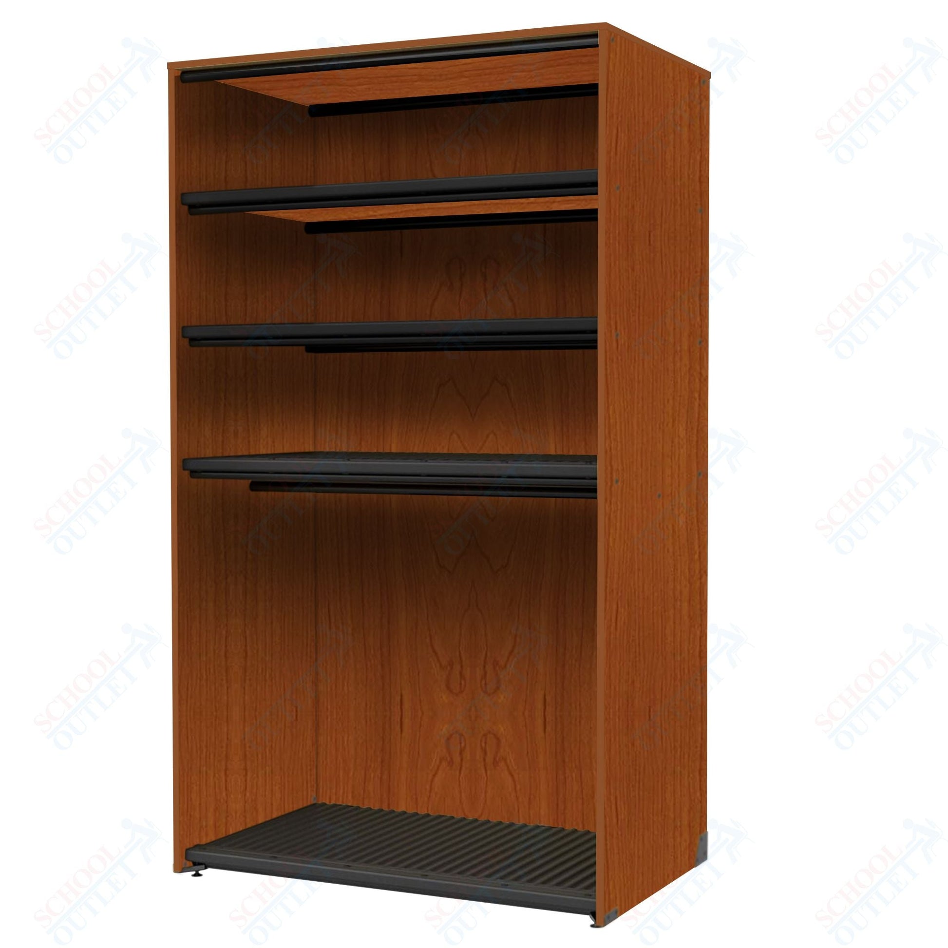 Marco Band - Stor Collection Storage Cabinet with 3 Shelves & Rod Holds 20 uniforms and 24 hats 48"W x 84"H x 29.25"D (BS207) - SchoolOutlet