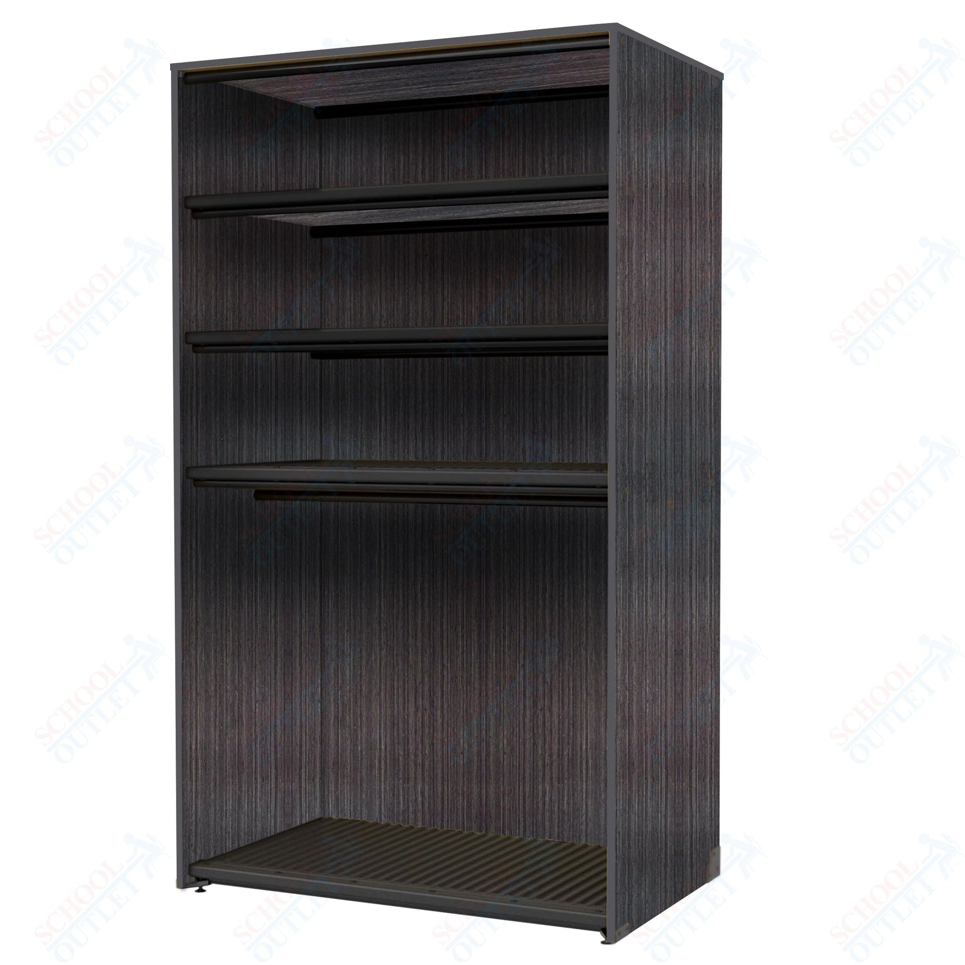 Marco Band - Stor Collection Storage Cabinet with 3 Shelves & Rod Holds 20 uniforms and 24 hats 48"W x 84"H x 29.25"D (BS207) - SchoolOutlet