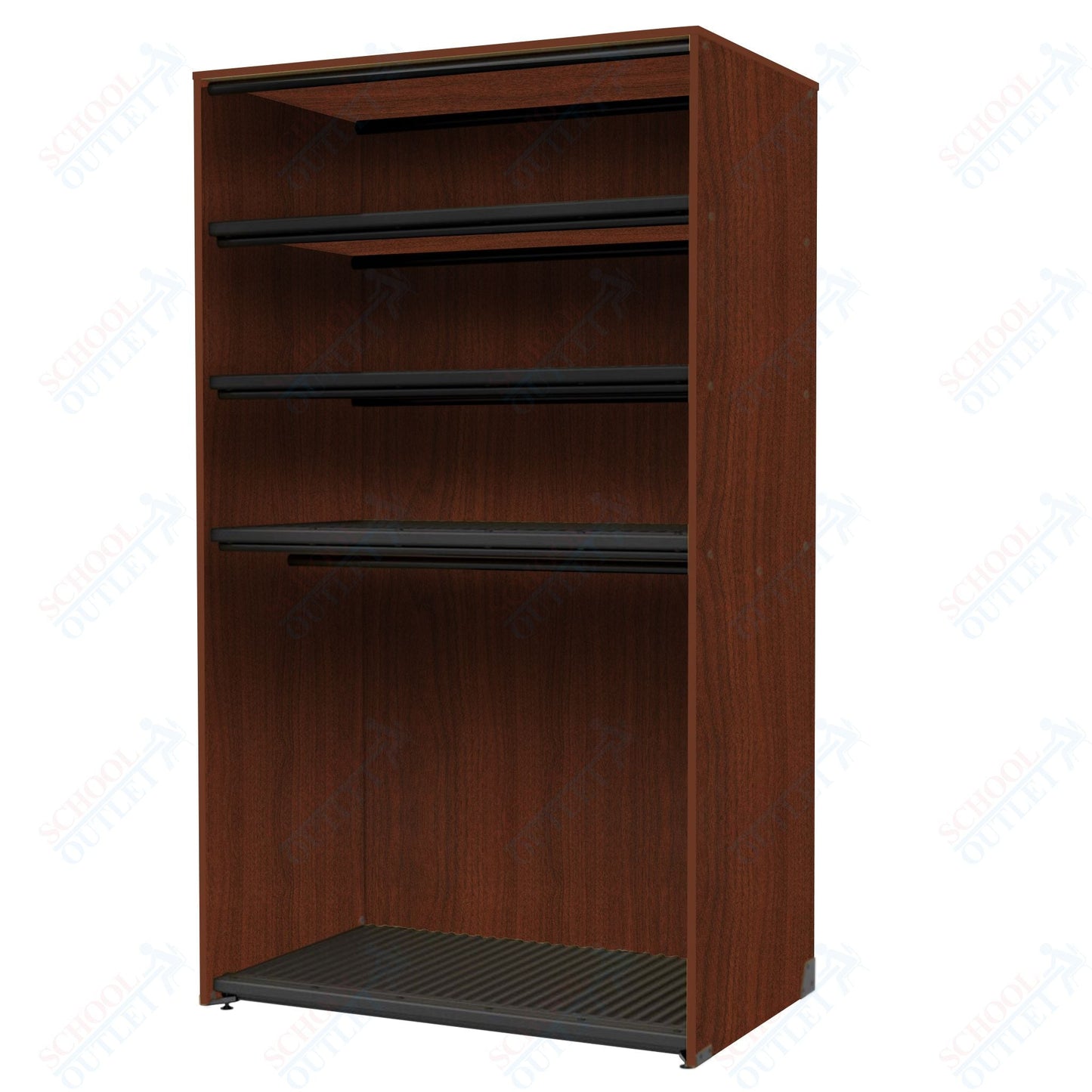 Marco Band - Stor Collection Storage Cabinet with 3 Shelves & Rod Holds 20 uniforms and 24 hats 48"W x 84"H x 29.25"D (BS207) - SchoolOutlet