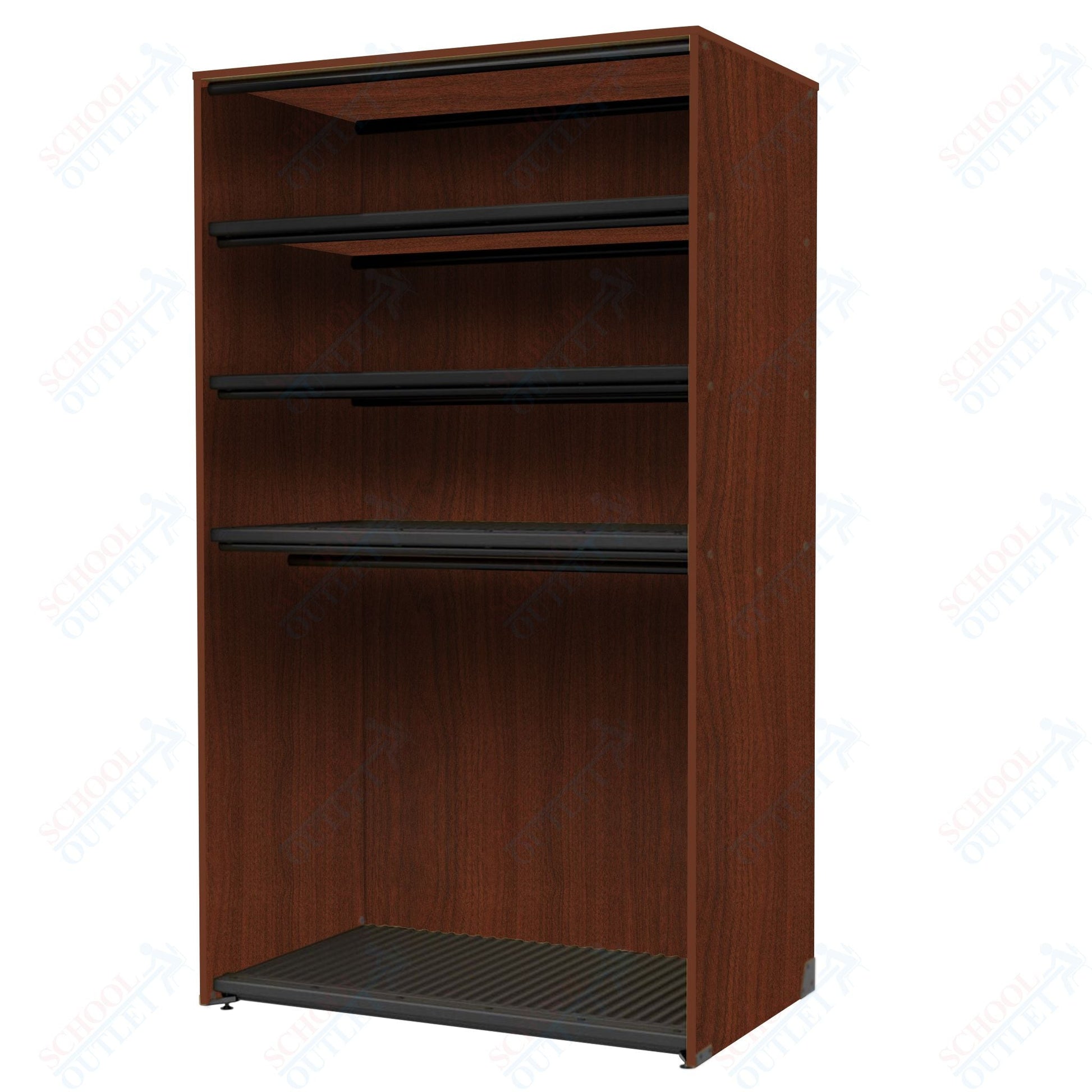 Marco Band - Stor Collection Storage Cabinet with 3 Shelves & Rod Holds 20 uniforms and 24 hats 48"W x 84"H x 29.25"D (BS207) - SchoolOutlet