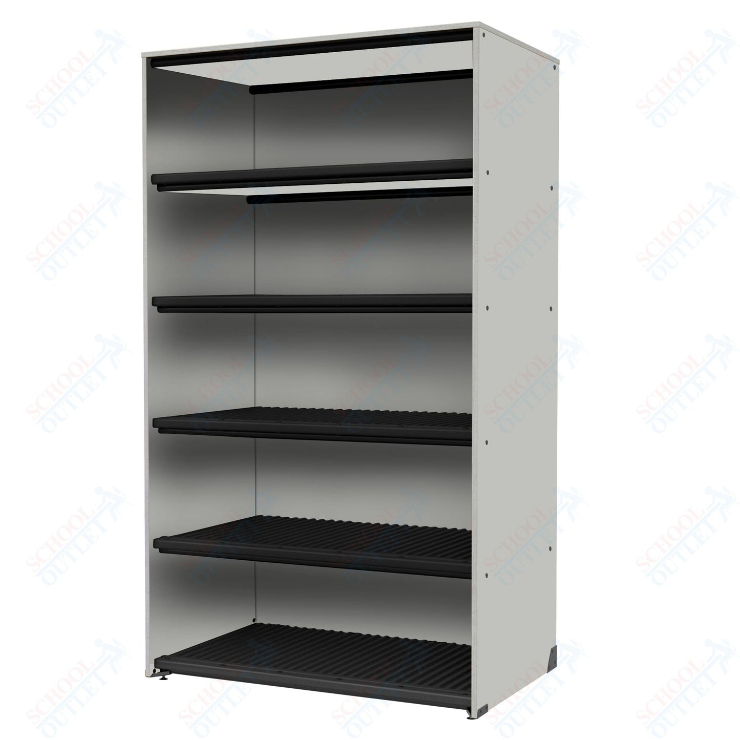 Marco Band - Stor Collection Storage Cabinet Holds 45 hats with 5 Shelves 48"W x 84"H x 29.25"D (BS209) - SchoolOutlet
