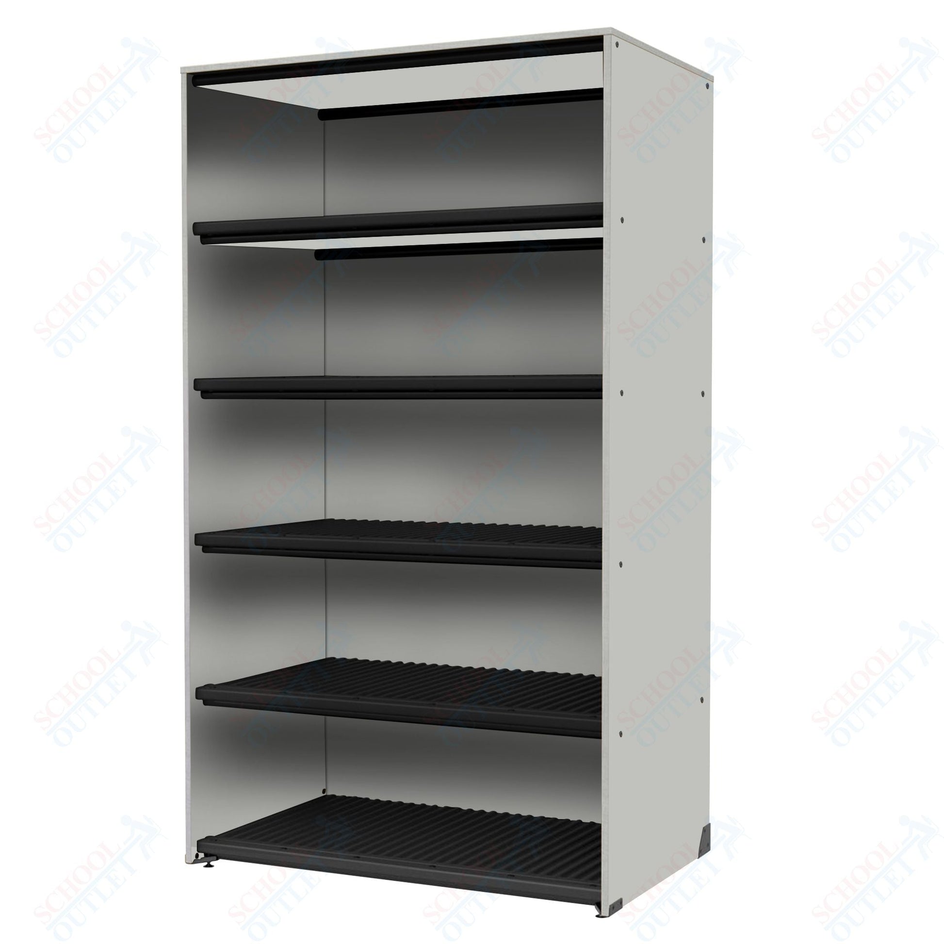 Marco Band - Stor Collection Storage Cabinet Holds 45 hats with 5 Shelves 48"W x 84"H x 29.25"D (BS209) - SchoolOutlet
