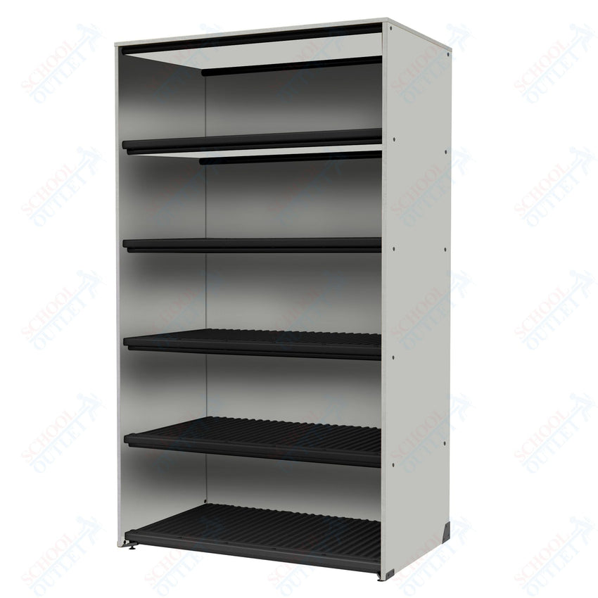 Marco Band - Stor Collection Storage Cabinet Holds 45 hats with 5 Shelves 48"W x 84"H x 29.25"D (BS209) - SchoolOutlet