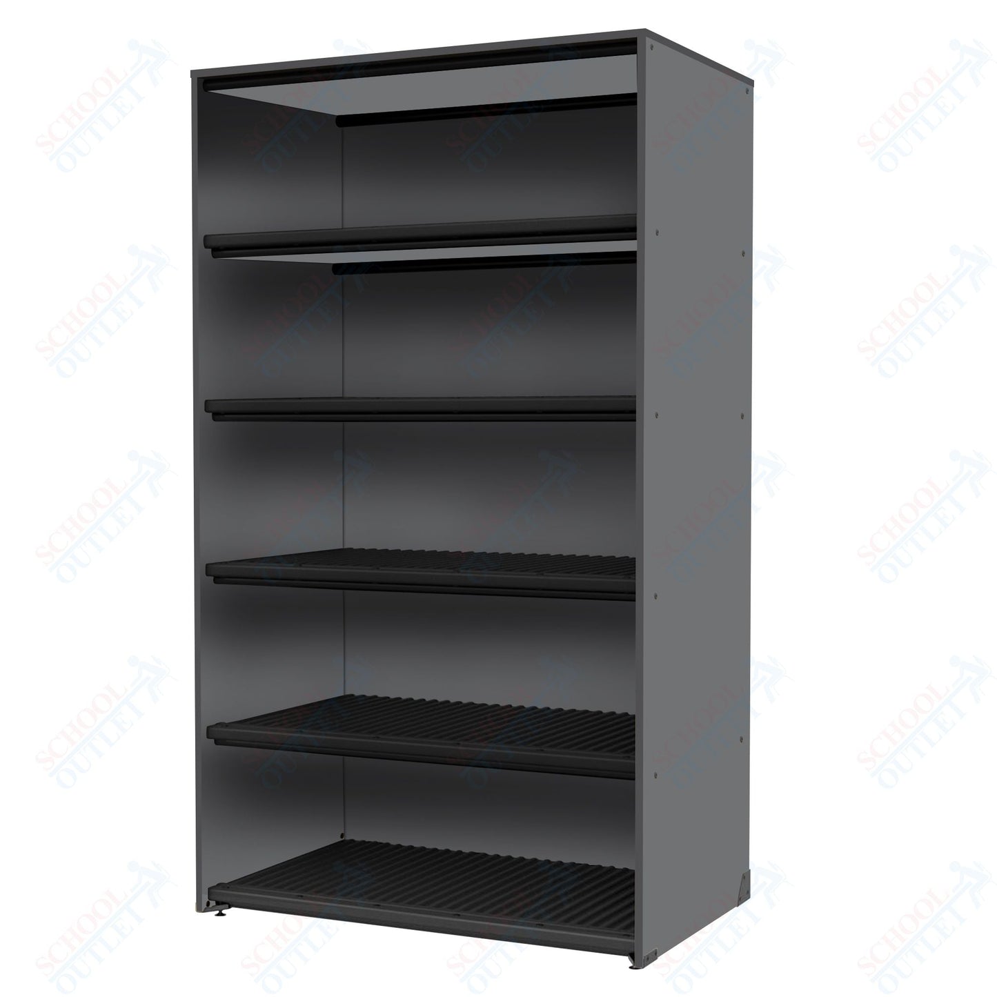 Marco Band - Stor Collection Storage Cabinet Holds 45 hats with 5 Shelves 48"W x 84"H x 29.25"D (BS209) - SchoolOutlet