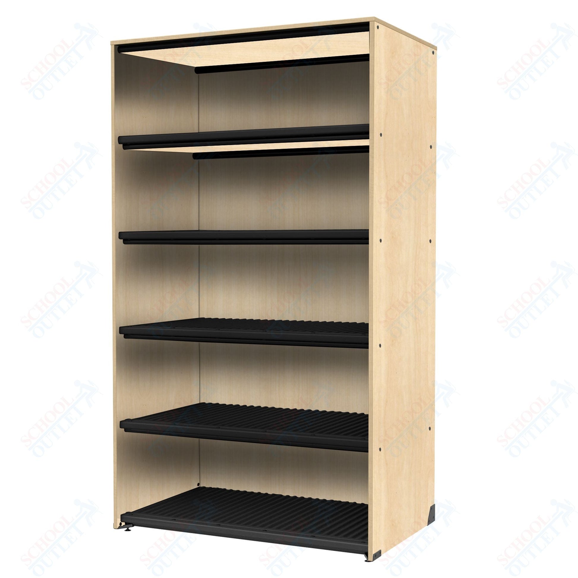 Marco Band - Stor Collection Storage Cabinet Holds 45 hats with 5 Shelves 48"W x 84"H x 29.25"D (BS209) - SchoolOutlet