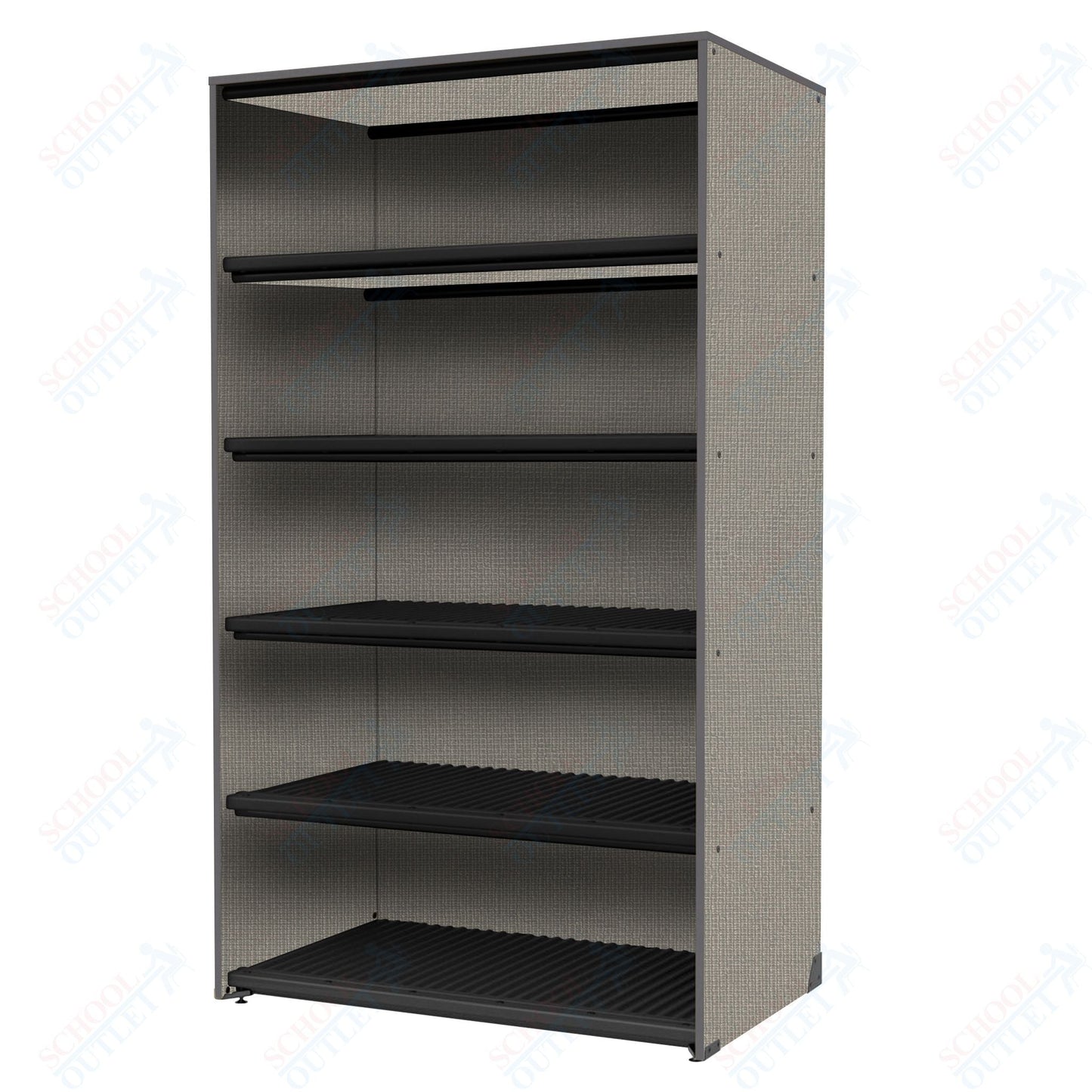 Marco Band - Stor Collection Storage Cabinet Holds 45 hats with 5 Shelves 48"W x 84"H x 29.25"D (BS209) - SchoolOutlet