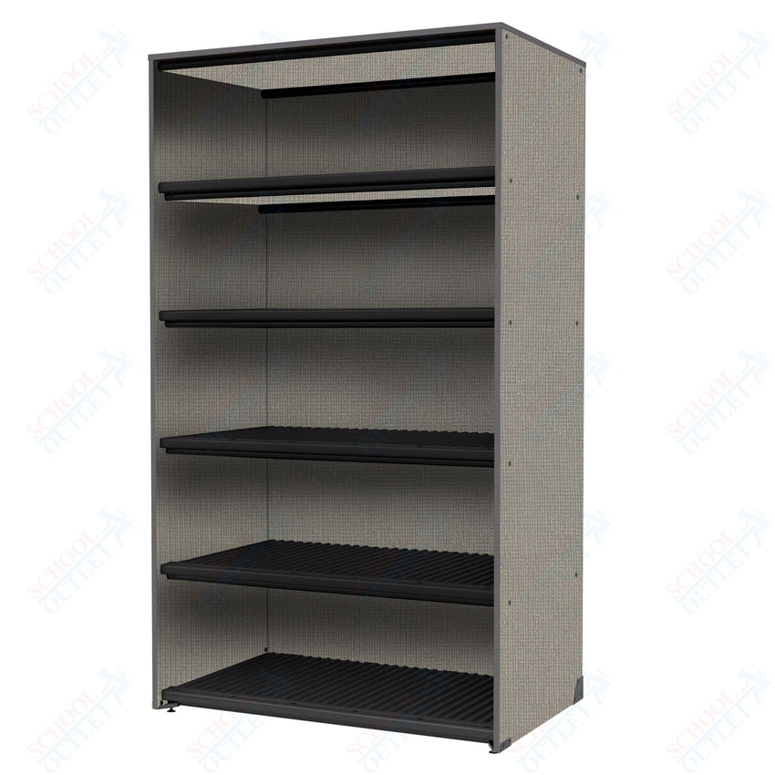 Marco Band - Stor Collection Storage Cabinet Holds 45 hats with 5 Shelves 48"W x 84"H x 29.25"D (BS209) - SchoolOutlet