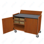 Marco Band - Stor Mobile Percussion Workstation with Locking Doors, 8 Plastic Trays - 36.5