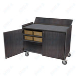 Marco Band - Stor Mobile Percussion Workstation with Locking Doors, 8 Plastic Trays - 36.5