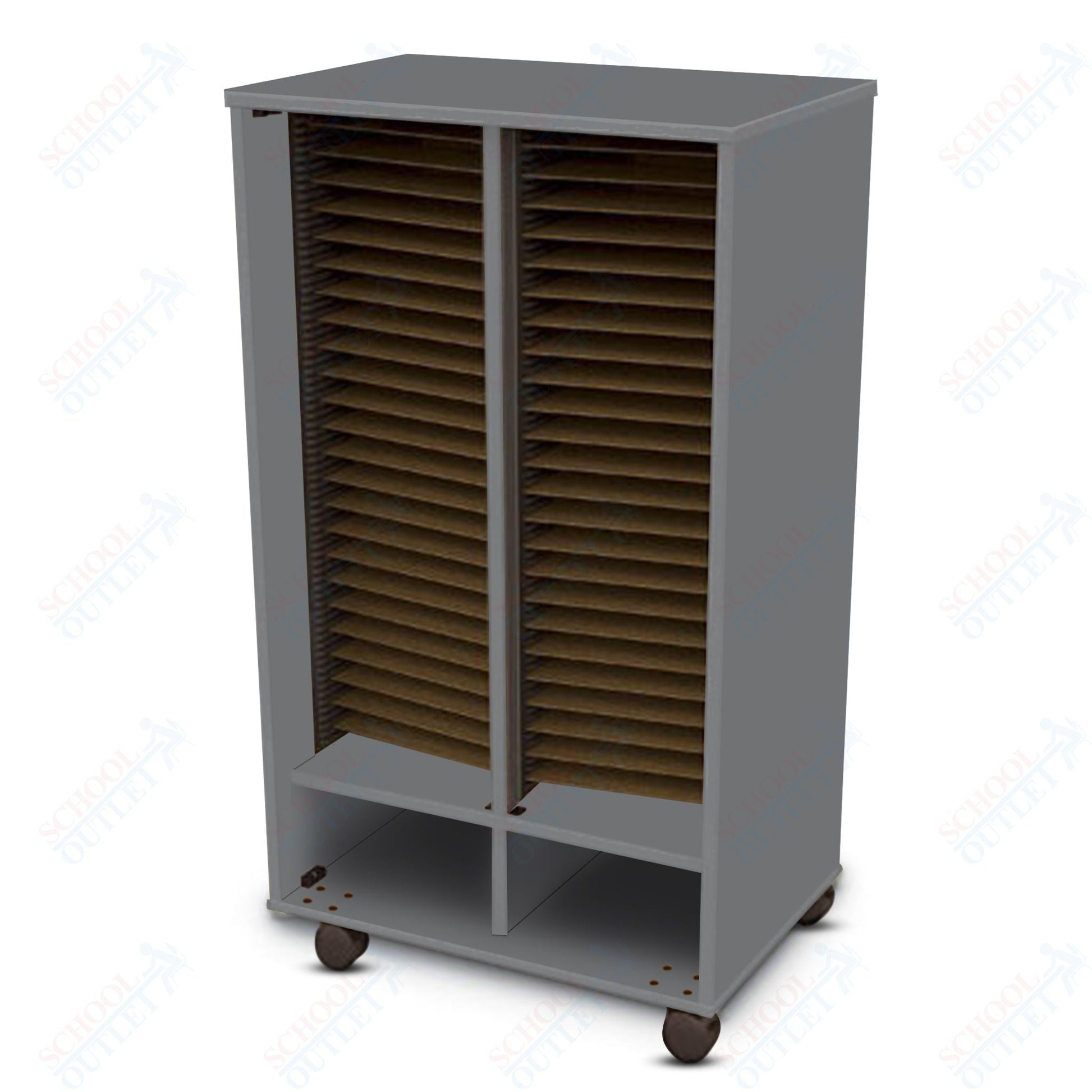 Marco Band - Stor Mobile Folio Cabinet with 3 Compartment, Choral (BS405) - SchoolOutlet