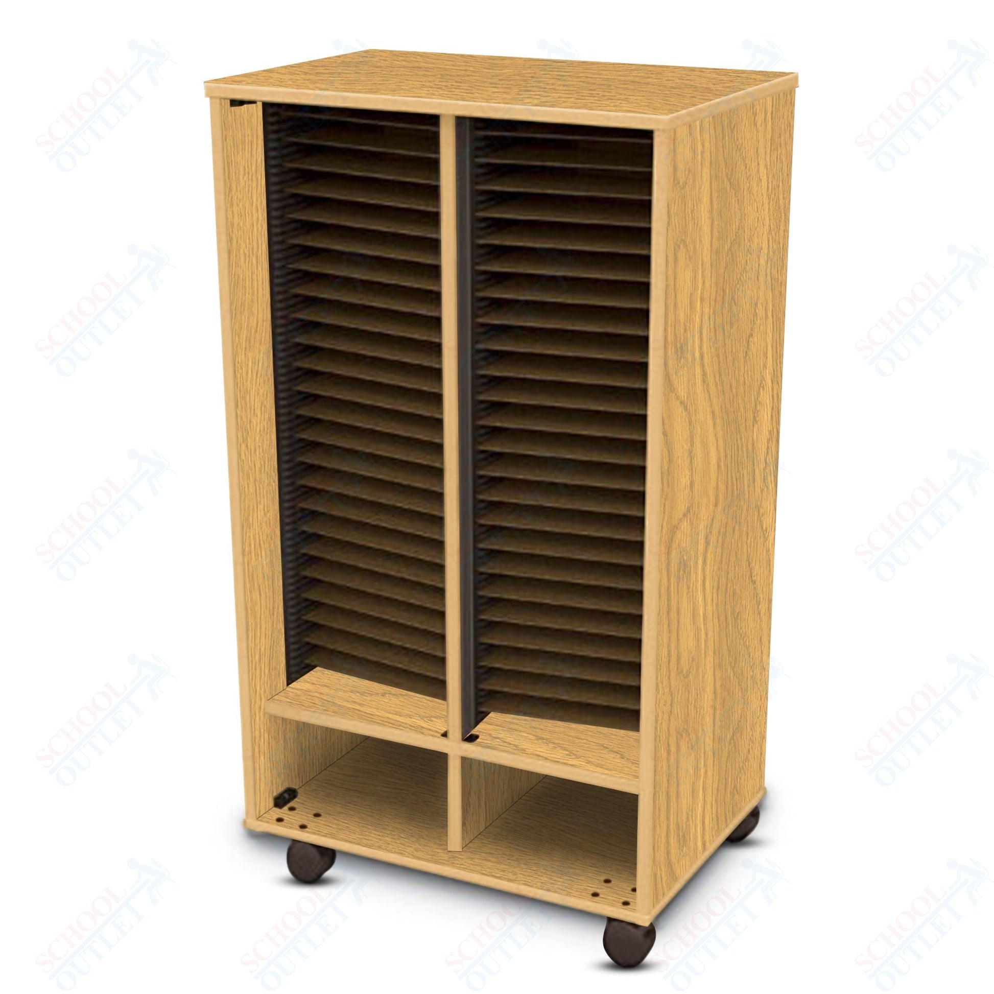 Marco Band - Stor Mobile Folio Cabinet with 3 Compartment, Choral (BS405) - SchoolOutlet
