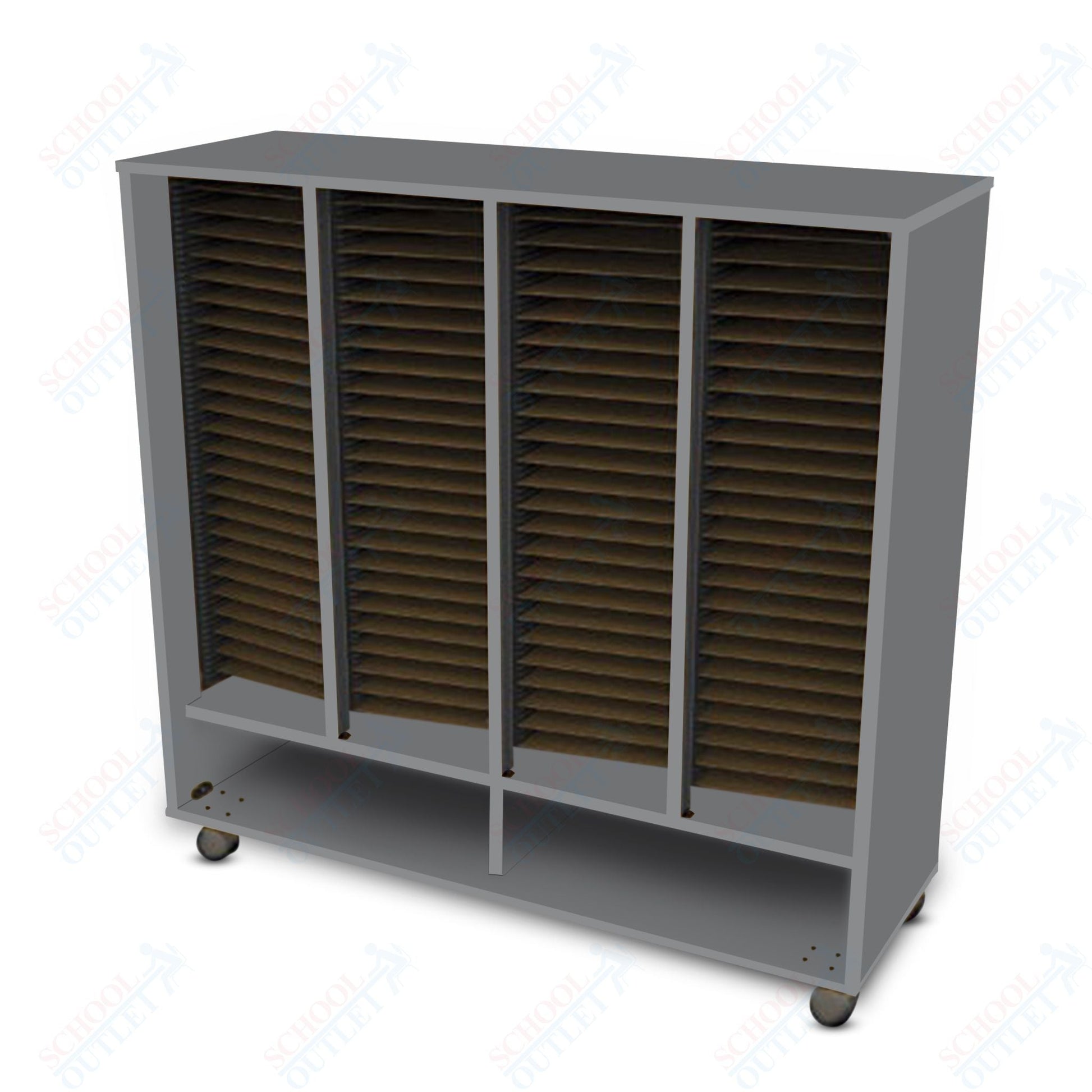 Marco Band - Stor Mobile Folio Cabinet with 4 Compartment, Choral (BS406) - SchoolOutlet