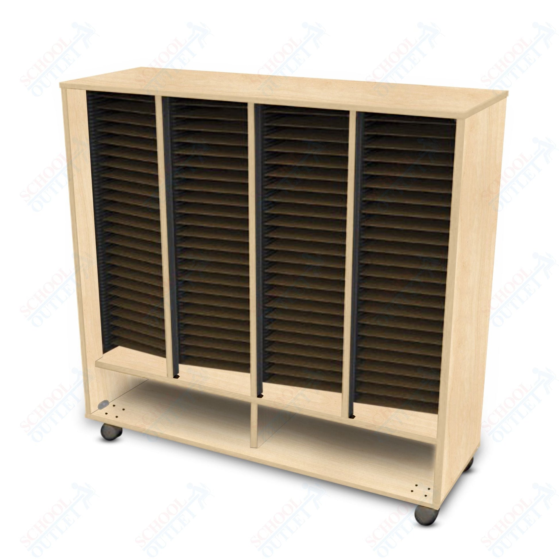 Marco Band - Stor Mobile Folio Cabinet with 4 Compartment, Choral (BS406) - SchoolOutlet