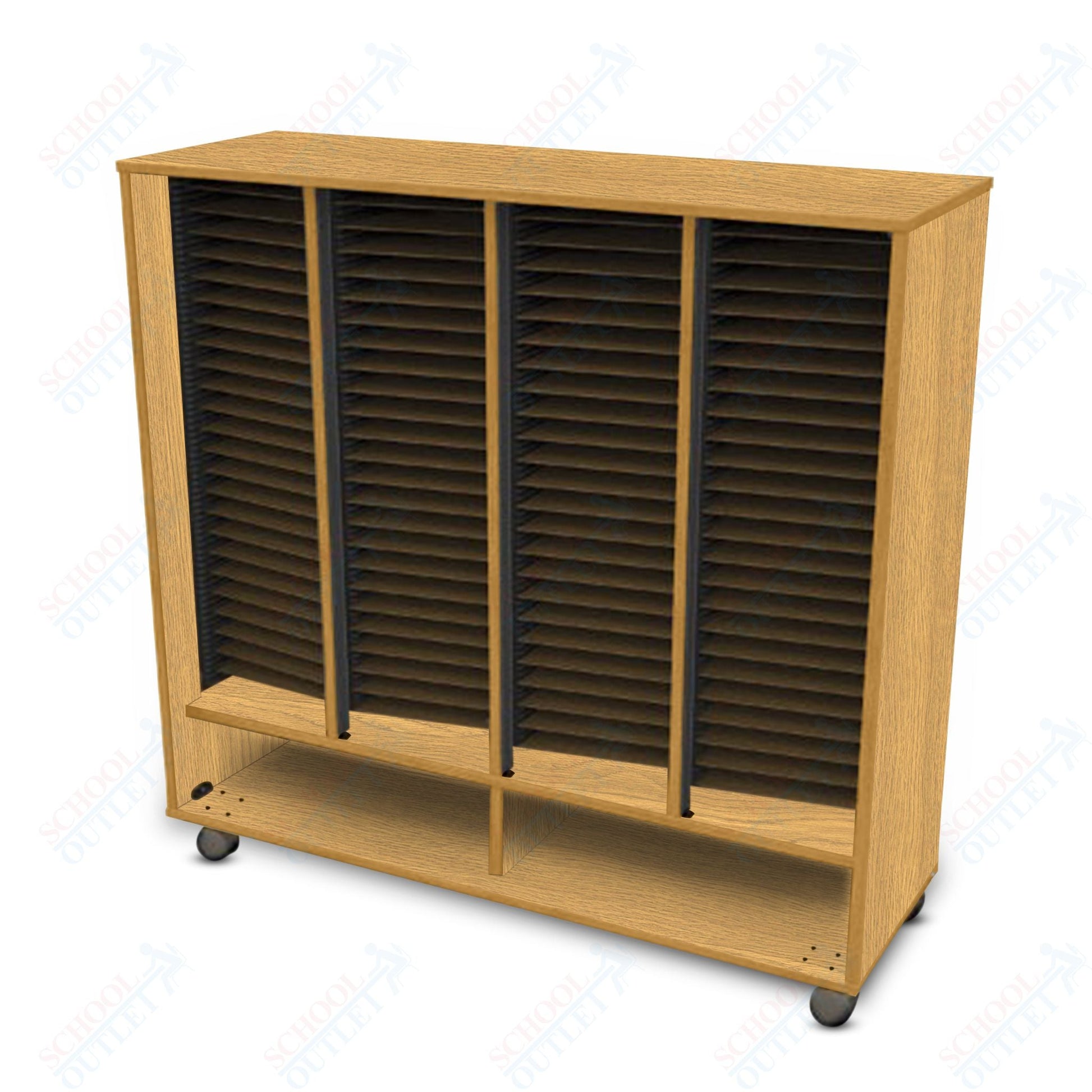 Marco Band - Stor Mobile Folio Cabinet with 4 Compartment, Choral (BS406) - SchoolOutlet