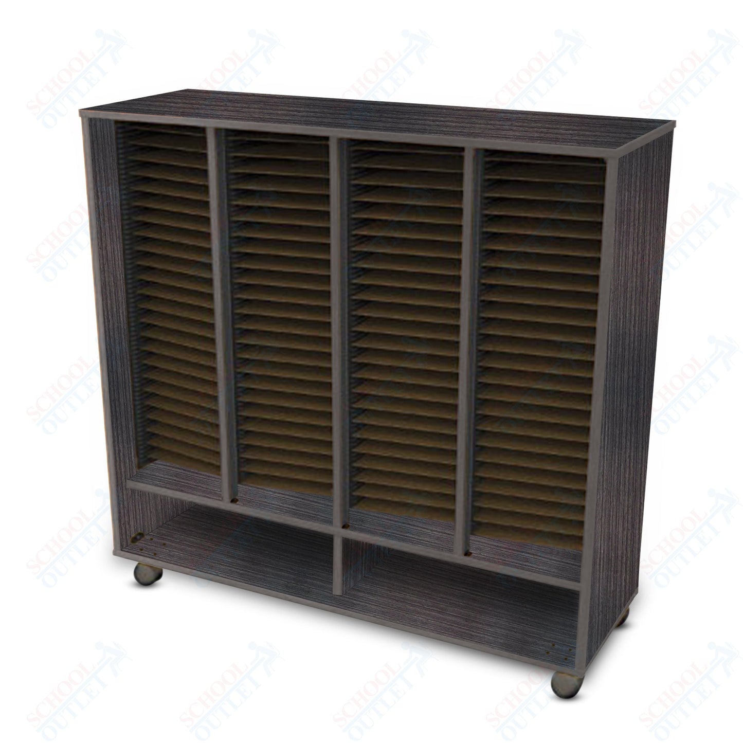 Marco Band - Stor Mobile Folio Cabinet with 4 Compartment, Choral (BS406) - SchoolOutlet