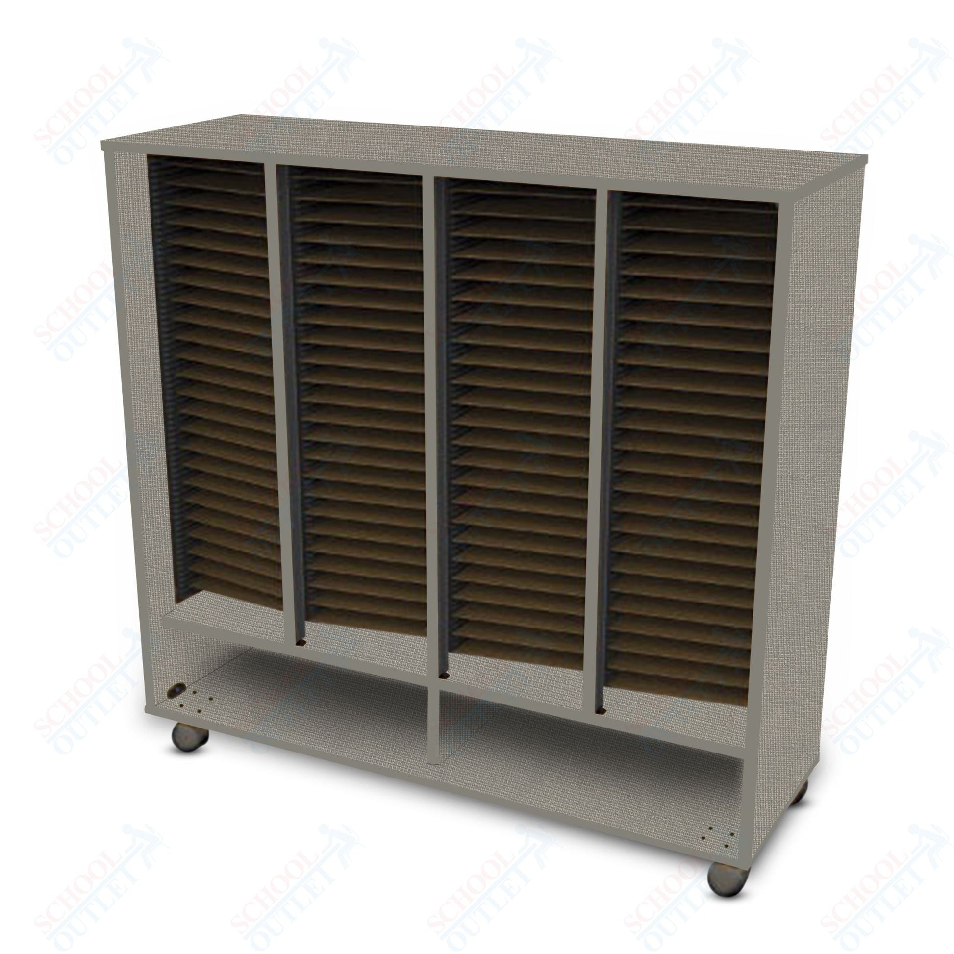 Marco Band - Stor Mobile Folio Cabinet with 4 Compartment, Choral (BS406) - SchoolOutlet