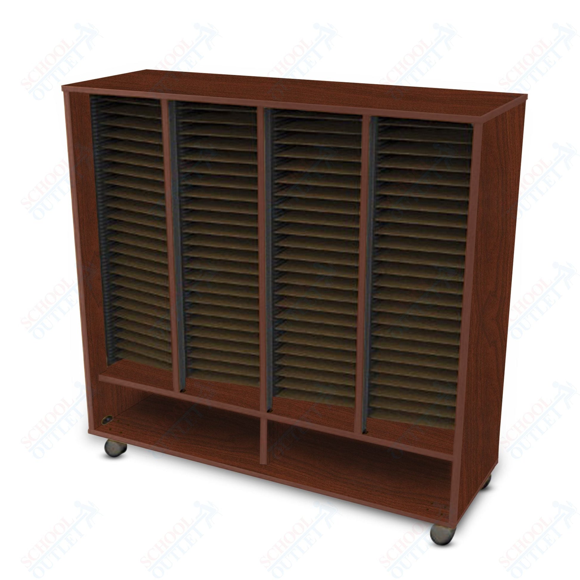 Marco Band - Stor Mobile Folio Cabinet with 4 Compartment, Choral (BS406) - SchoolOutlet