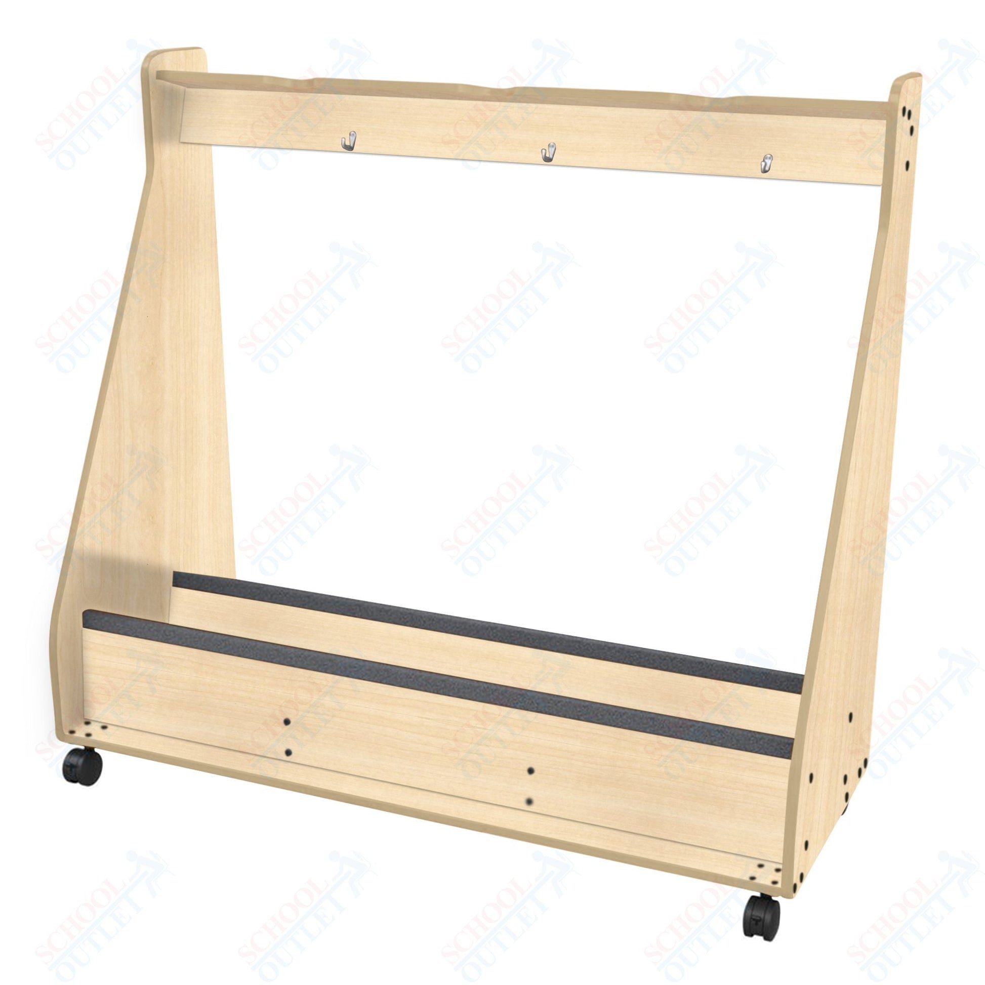Marco Band - Stor Mobile String Bass Rack, 3 Units - 62"H x 69.5"W x 24.25"D (BS501 - 0) - SchoolOutlet