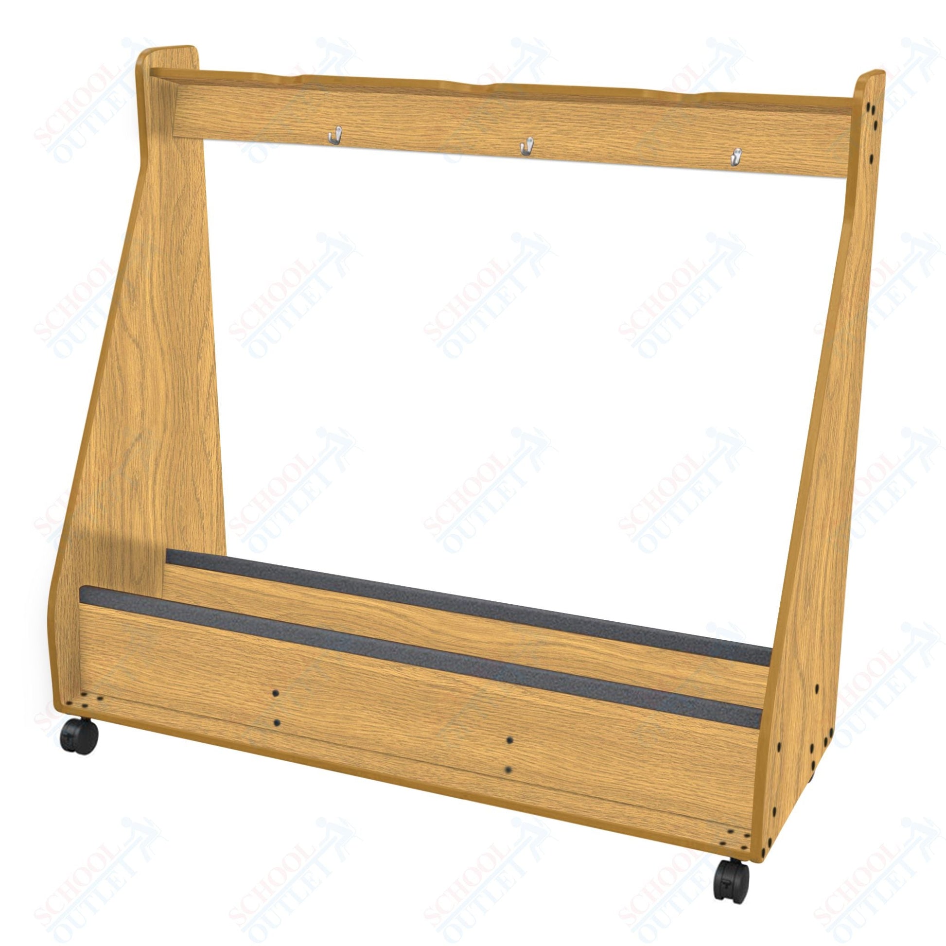 Marco Band - Stor Mobile String Bass Rack, 3 Units - 62"H x 69.5"W x 24.25"D (BS501 - 0) - SchoolOutlet