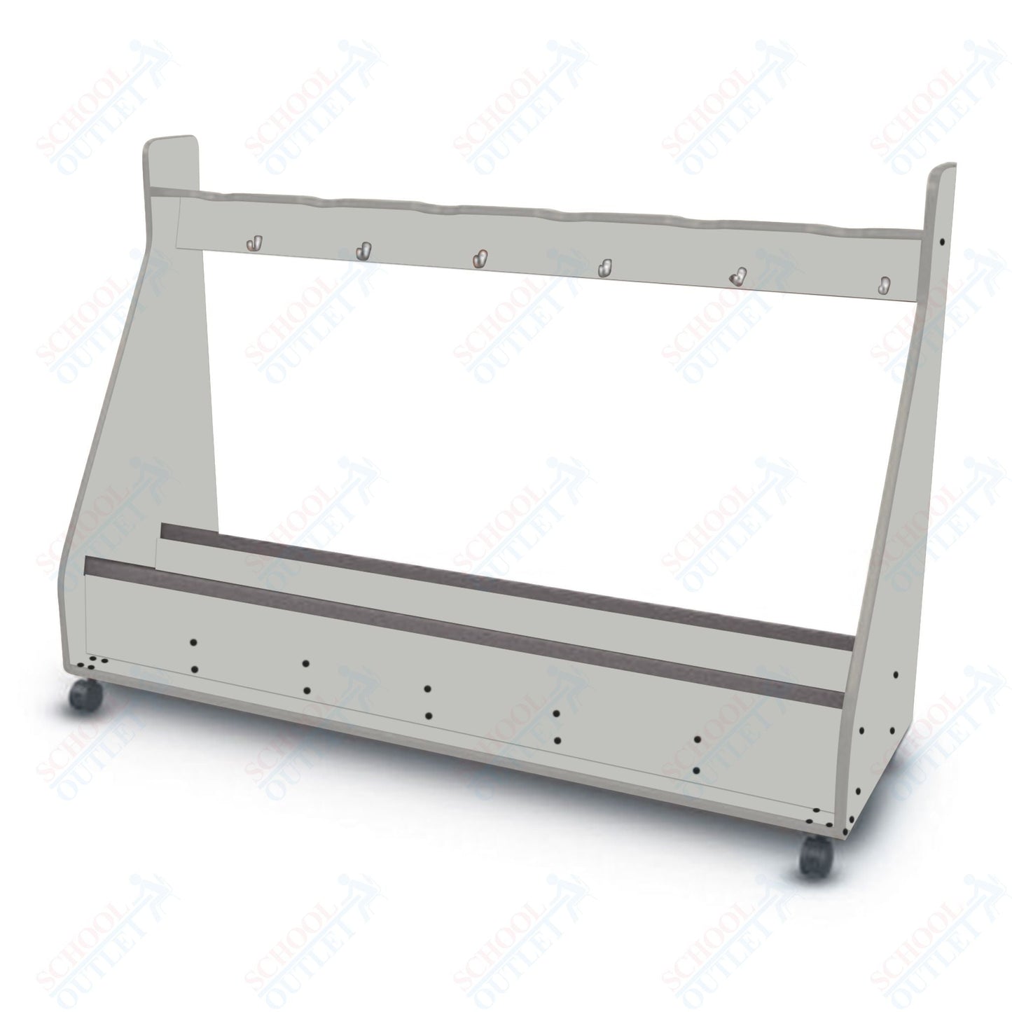 Marco Band - Stor Mobile Cello Rack, 6 Units - 51"H x 73.25"W x 24.25"D (BS504 - 0) - SchoolOutlet