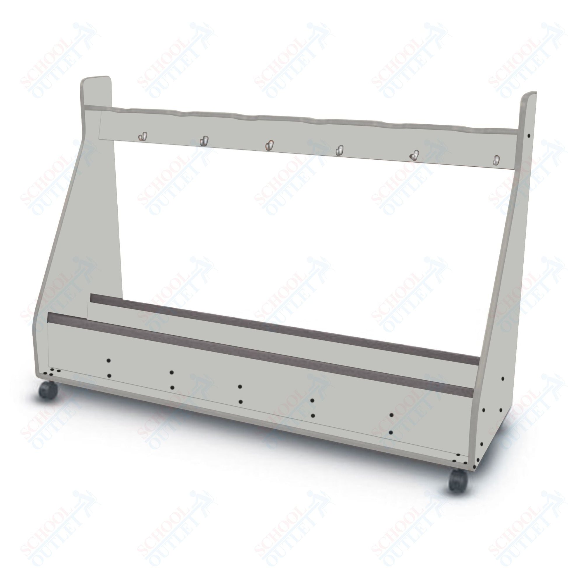 Marco Band - Stor Mobile Cello Rack, 6 Units - 51"H x 73.25"W x 24.25"D (BS504 - 0) - SchoolOutlet