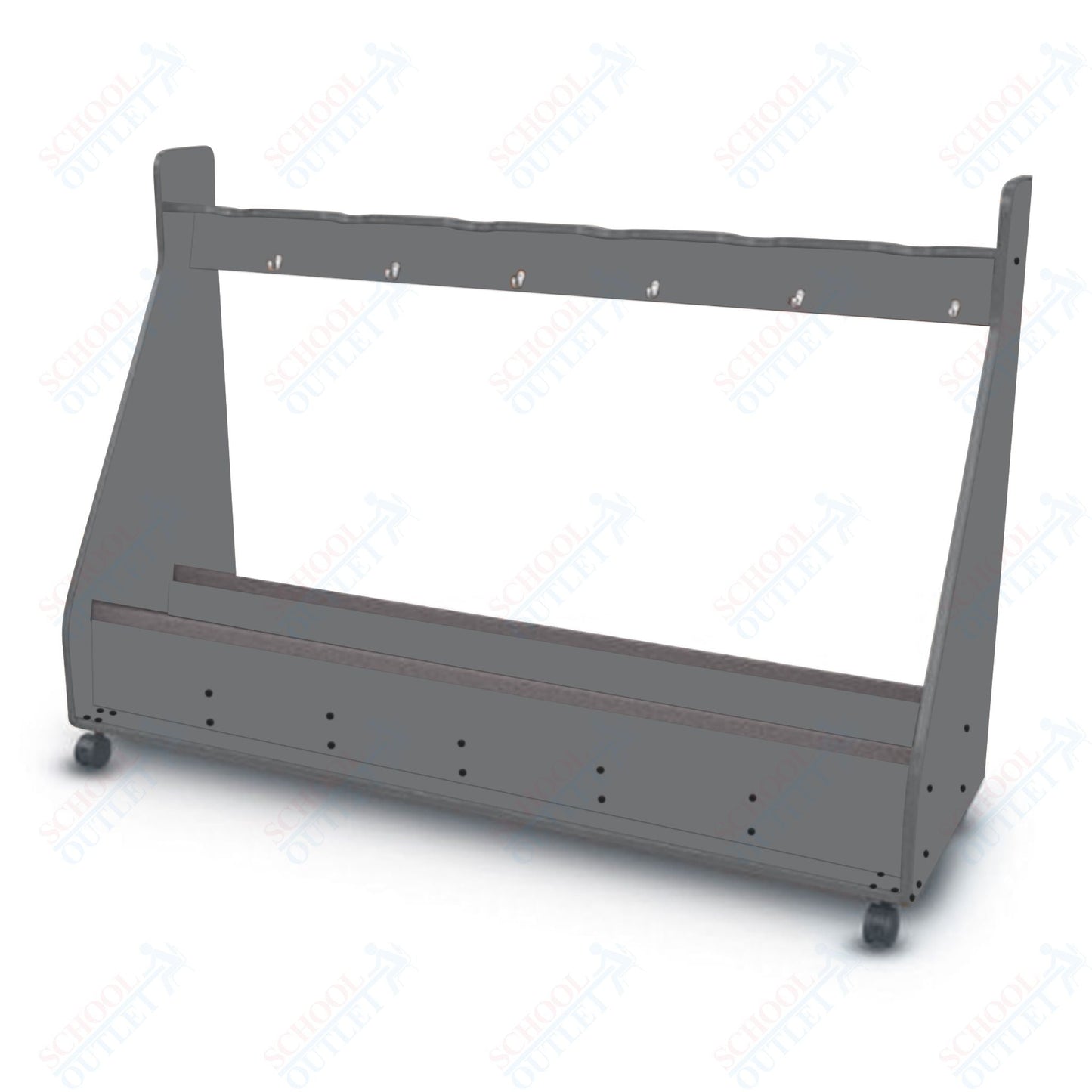 Marco Band - Stor Mobile Cello Rack, 6 Units - 51"H x 73.25"W x 24.25"D (BS504 - 0) - SchoolOutlet