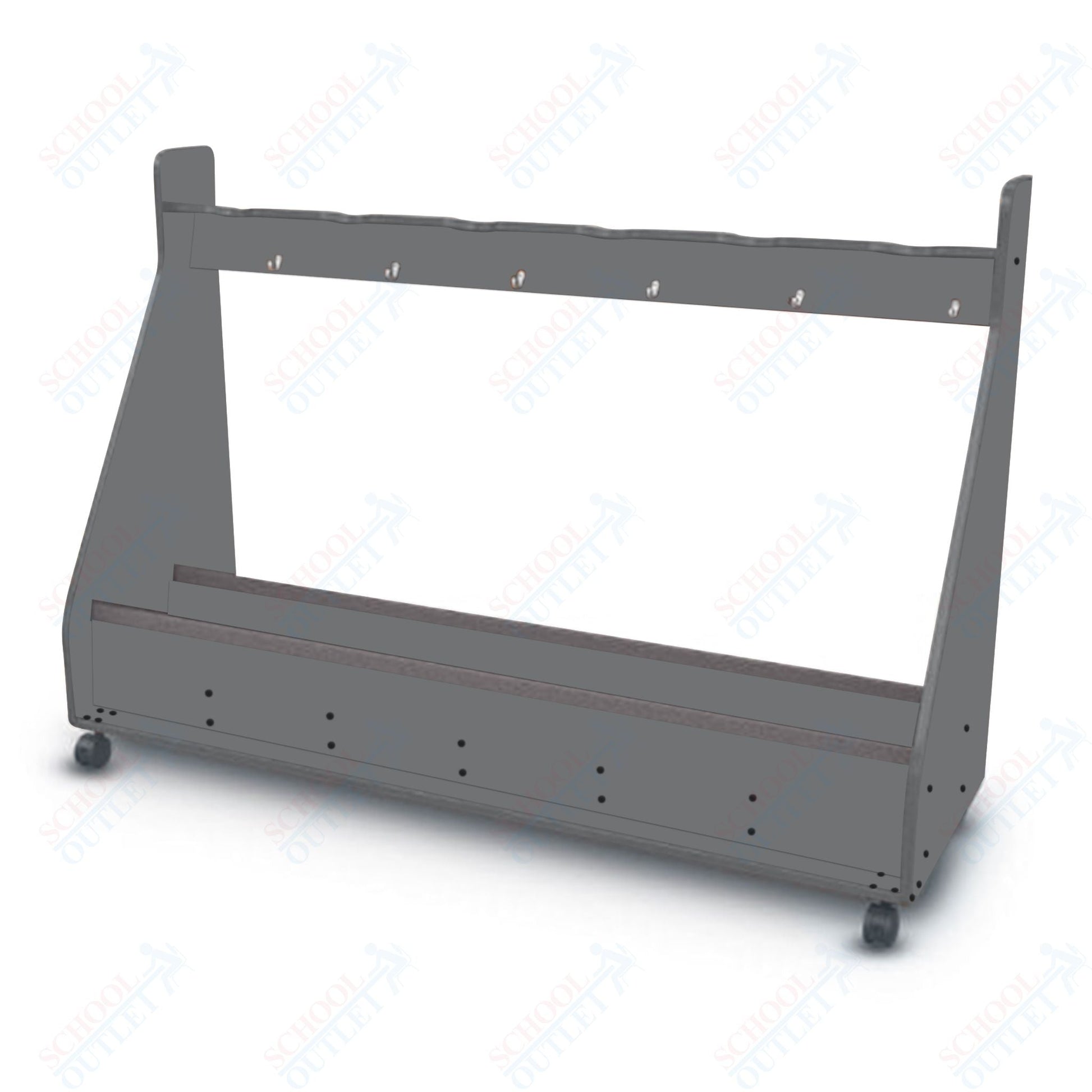 Marco Band - Stor Mobile Cello Rack, 6 Units - 51"H x 73.25"W x 24.25"D (BS504 - 0) - SchoolOutlet
