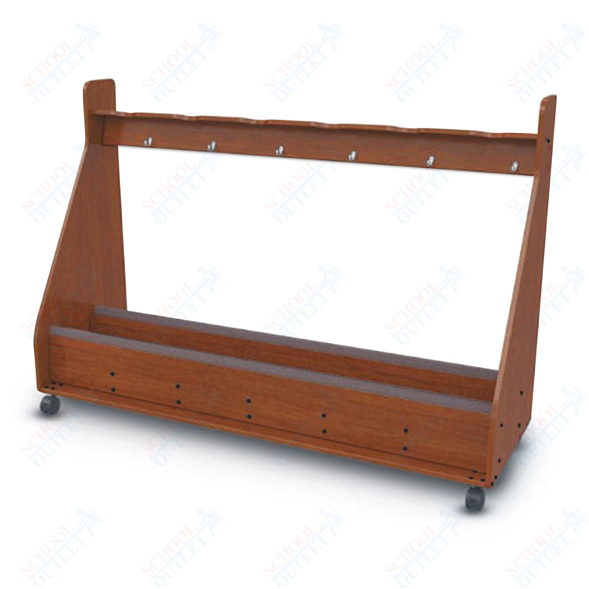 Marco Band - Stor Mobile Cello Rack, 6 Units - 51"H x 73.25"W x 24.25"D (BS504 - 0) - SchoolOutlet