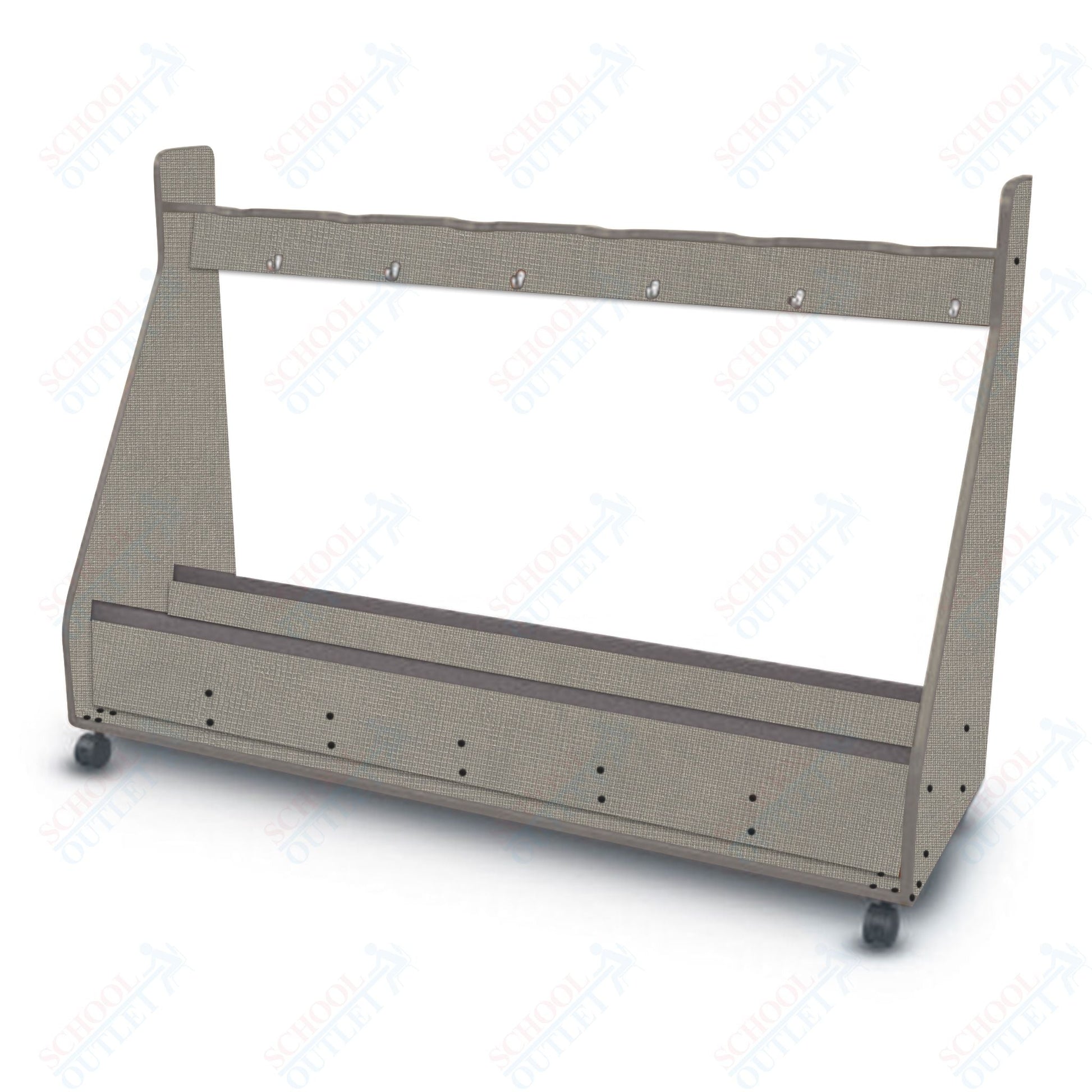 Marco Band - Stor Mobile Cello Rack, 6 Units - 51"H x 73.25"W x 24.25"D (BS504 - 0) - SchoolOutlet