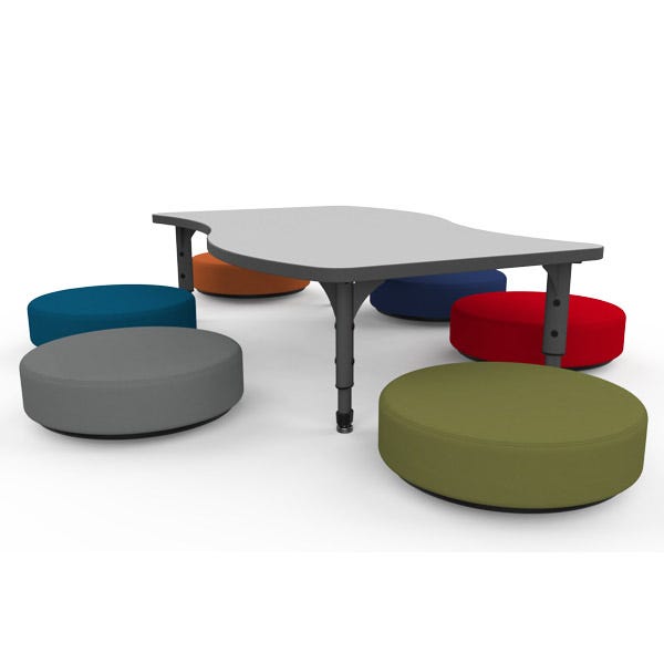 Marco Sonik Soft Seating Floor Rocker 18" Diameter 6" Seat Height (LF1512 - G1) - SchoolOutlet