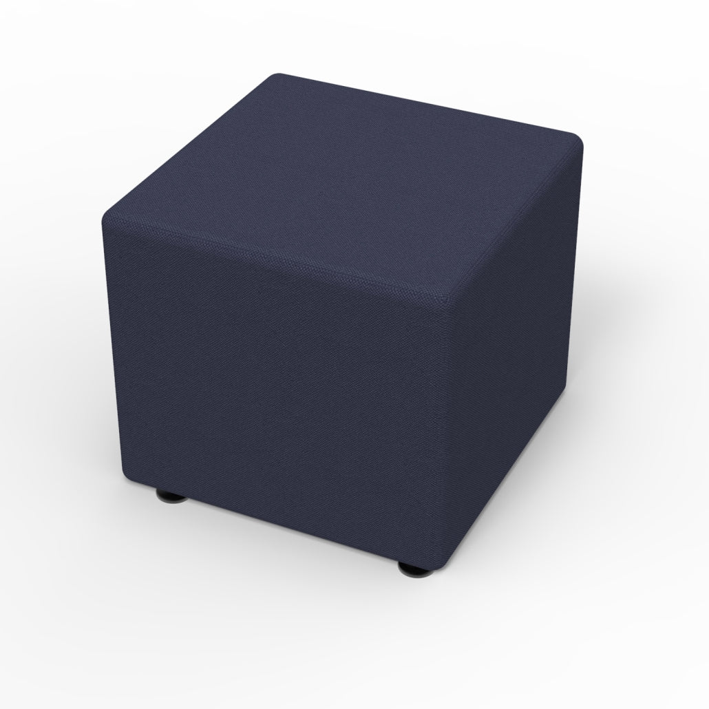 Marco Sonik Ottoman Soft Seating Square Flat Base Stool 18" Seat Height (LF1521 - G1) - SchoolOutlet