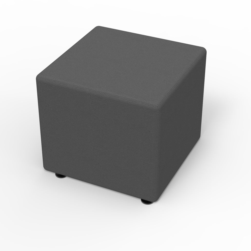 Marco Sonik Ottoman Soft Seating Square Flat Base Stool 18" Seat Height (LF1521 - G1) - SchoolOutlet